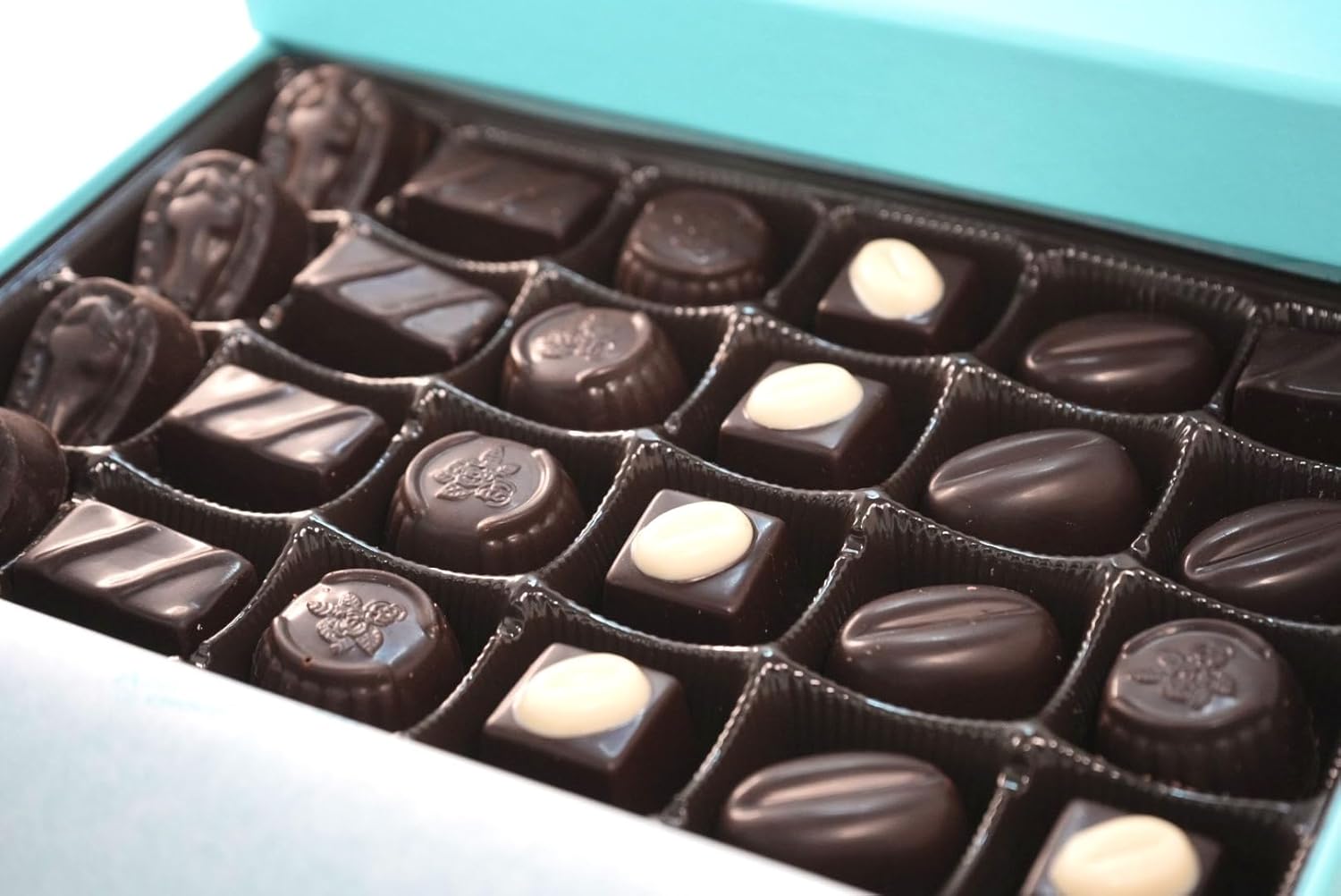 Andy Anand Sugar-Free Vegan Dark Chocolate Truffles (24 pc) | 60% Cocoa Butter, Dairy/Soy/Sesame-Free Gift Box | Local SoCal Chocolatier