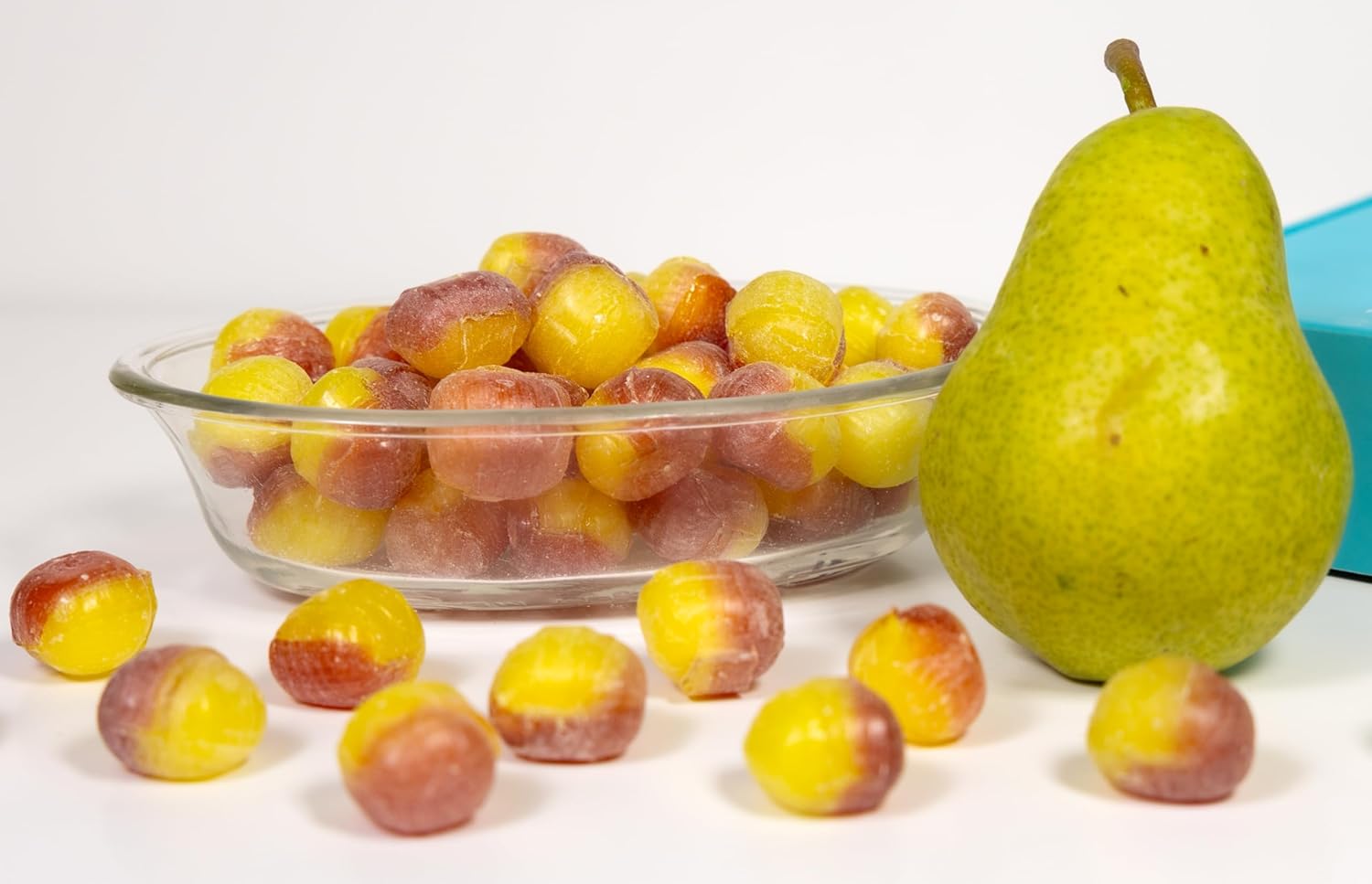 Andy Anand Sugar-Free Pear Drop Hard Candy (25 pc) | European Imported, Sugar-Free & Keto | Local SoCal Bakery