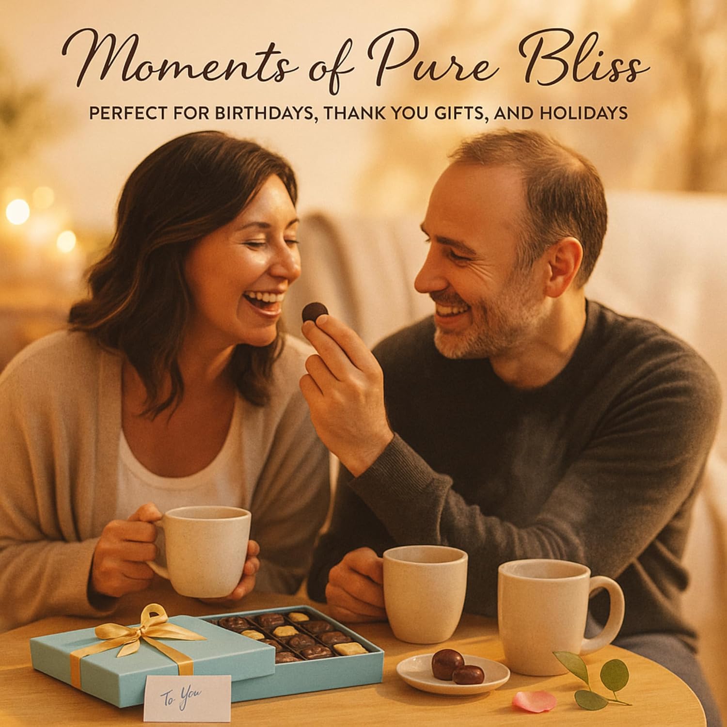 Andy Anand Sugar-Free Belgian Chocolate Truffles (24 pc, 60% Cocoa) | Espresso, Hazelnut, Strawberry, Coconut, Cherry, Orange | Local SoCal Chocolatier