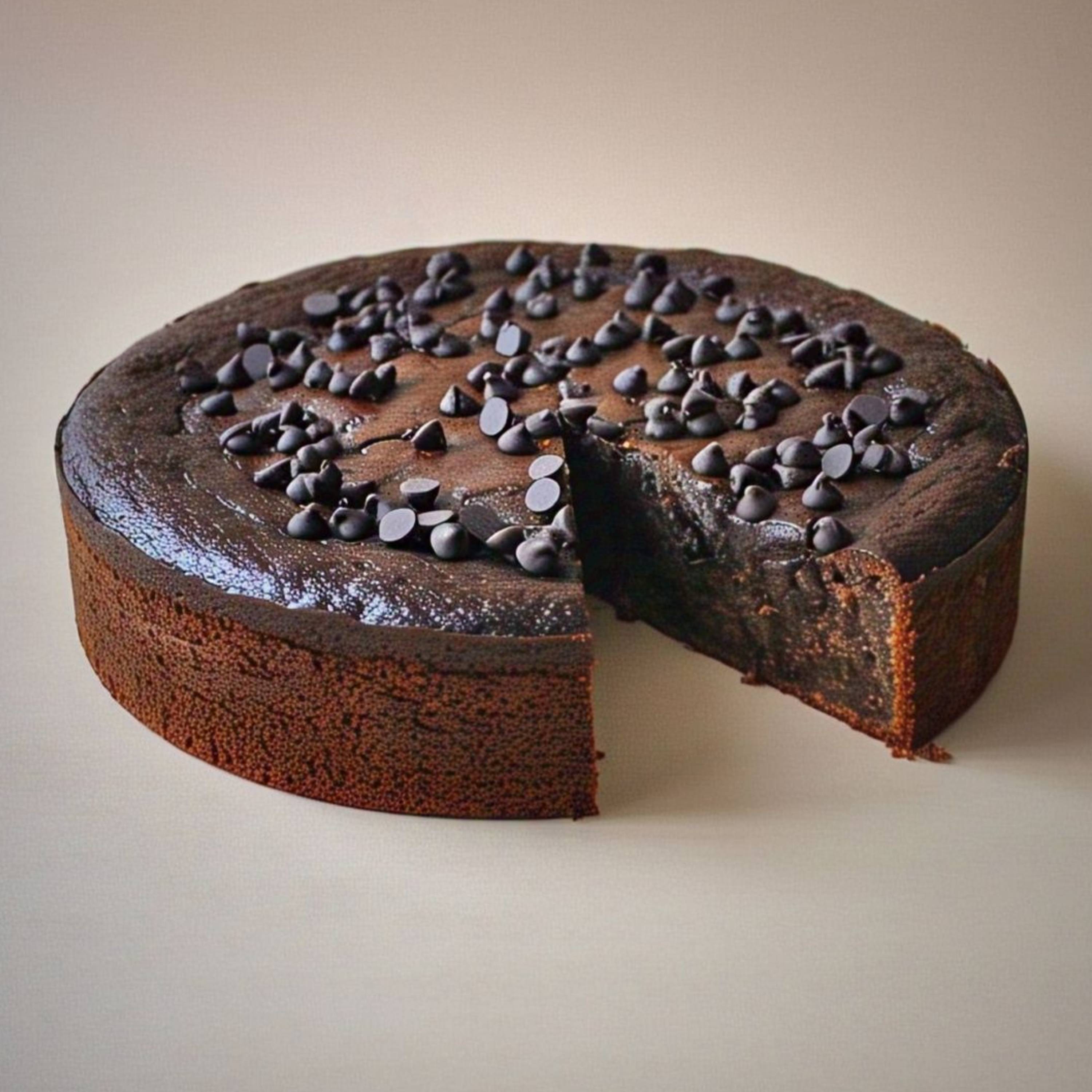 Andy Anand Sugar-Free Dark Chocolate Chip Cake (2.8 lbs) | Keto & Diabetic-Friendly | SoCal Bakery