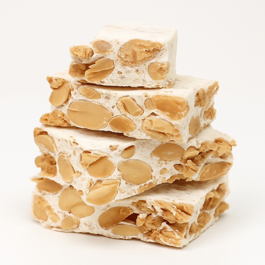 Andy Anand Sugar-Free Almond Brittle Nougat (Turron) | European Imported, Gluten-Free | Local SoCal Bakery