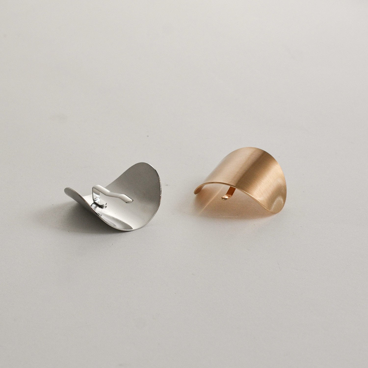 Metal Oval Hair Ponytail Cuff Stick | Gold