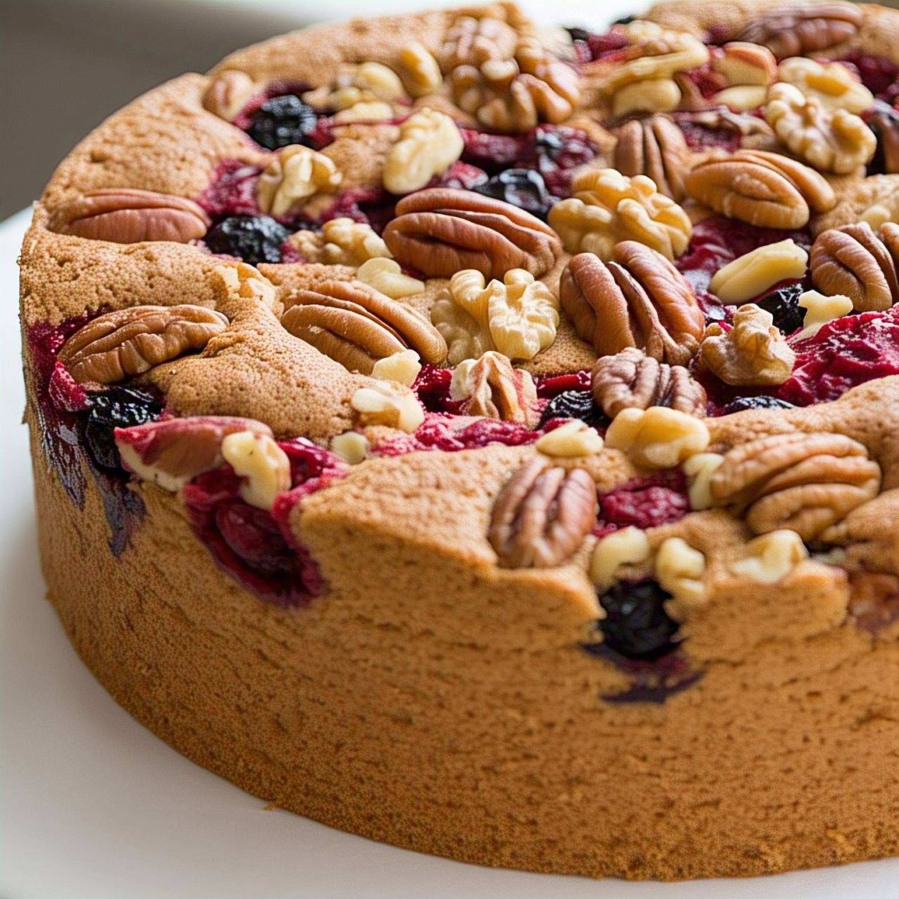 Andy Anand Sugar-Free Keto Fruit Cake with Truffles (2.8 lbs) | Diabetic-Friendly | SoCal Bakery