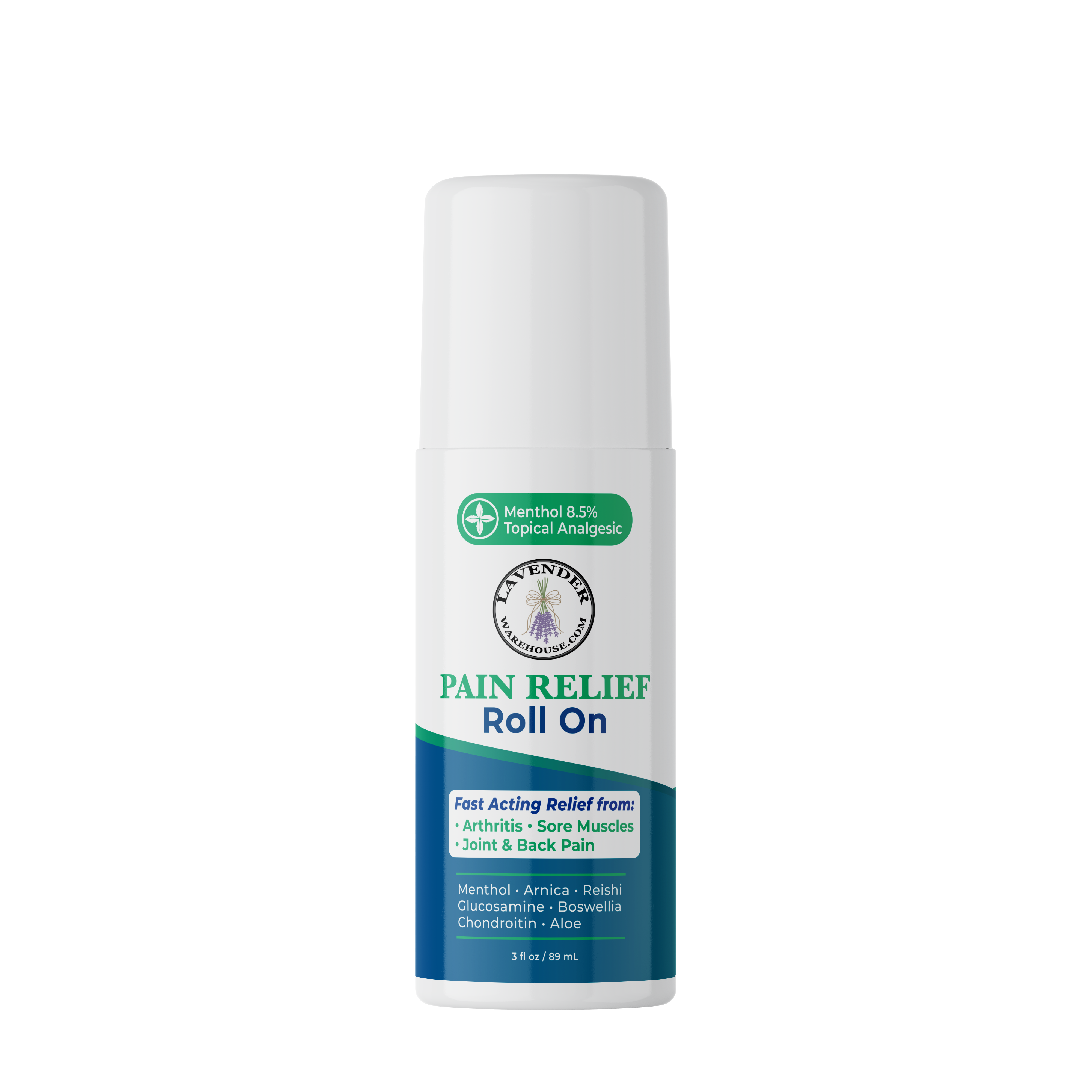 Fast Acting, Long Lasting Menthol Pain Relief Roll On