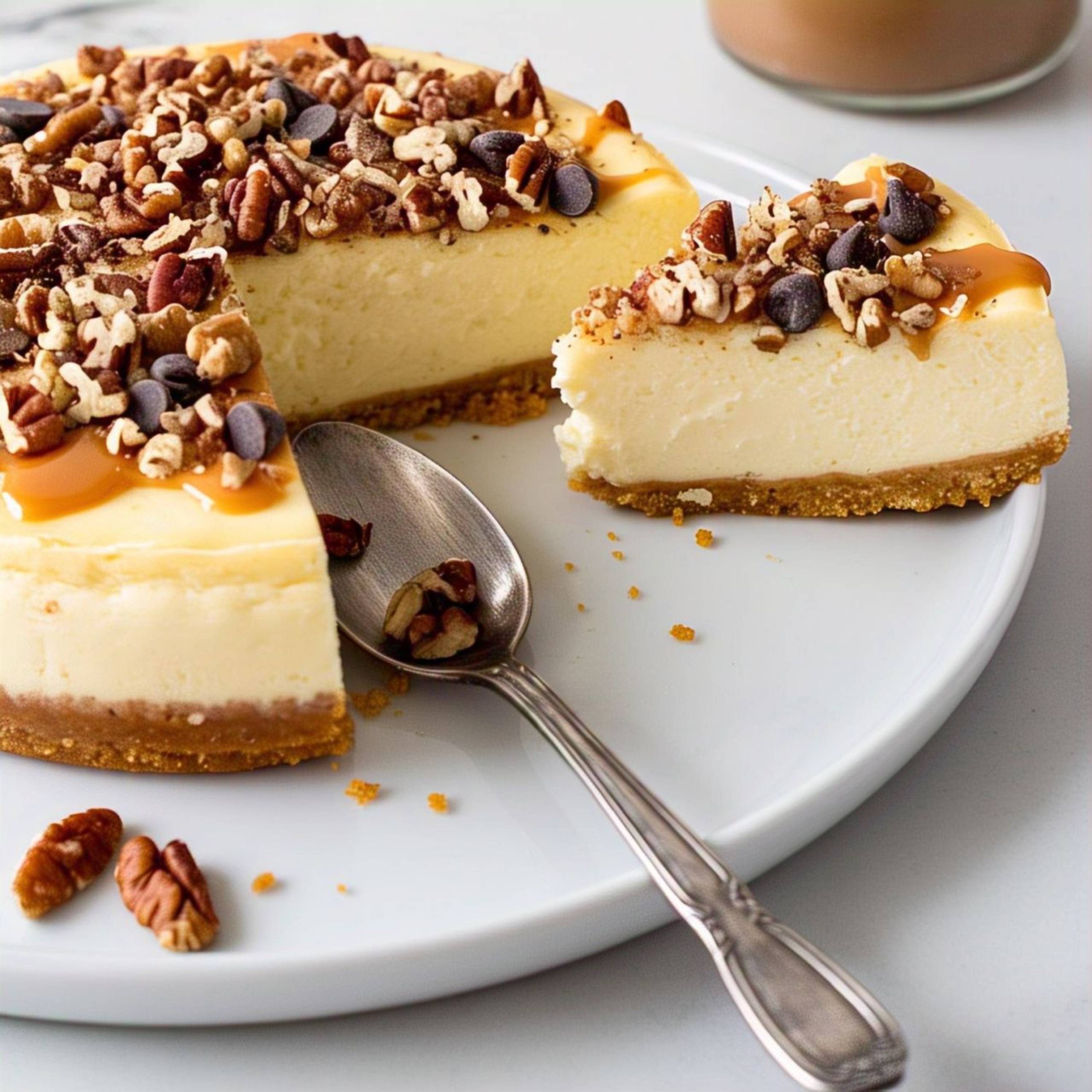 Andy Anand Sugar-Free Turtle Cheesecake (9-inch, 2.8 lbs) | Sugar-Free & Keto Cheesecake | Local SoCal Bakery