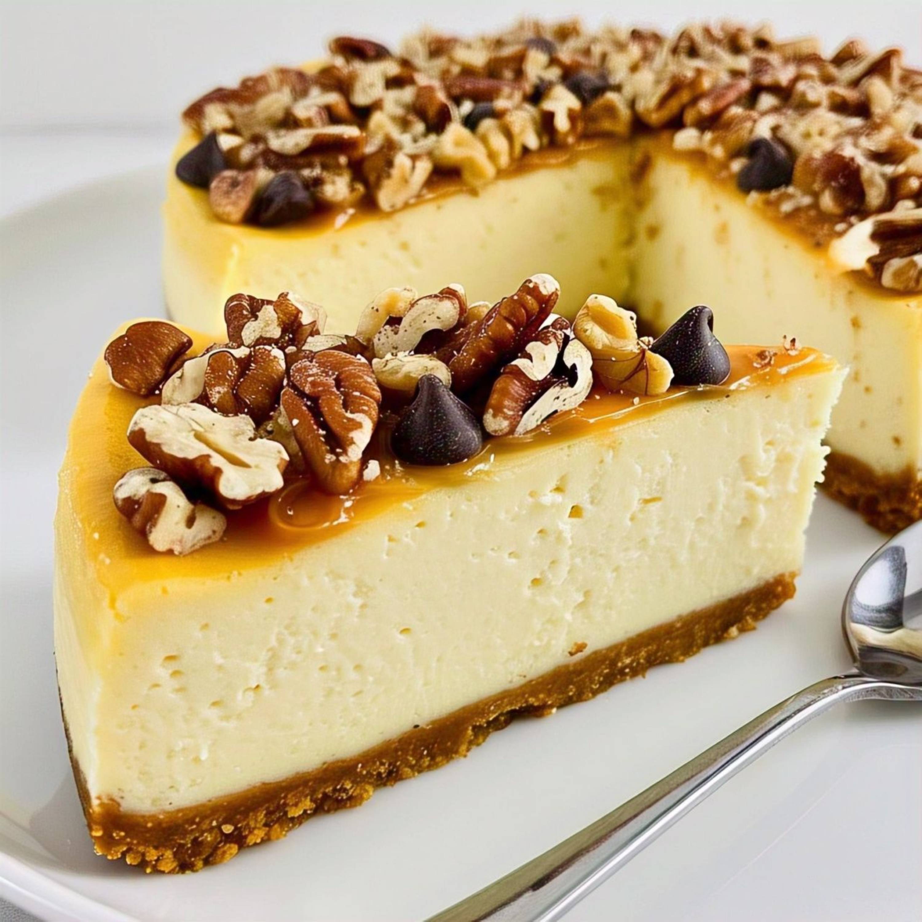 Andy Anand Sugar-Free Turtle Cheesecake (9-inch, 2.8 lbs) | Sugar-Free & Keto Cheesecake | Local SoCal Bakery