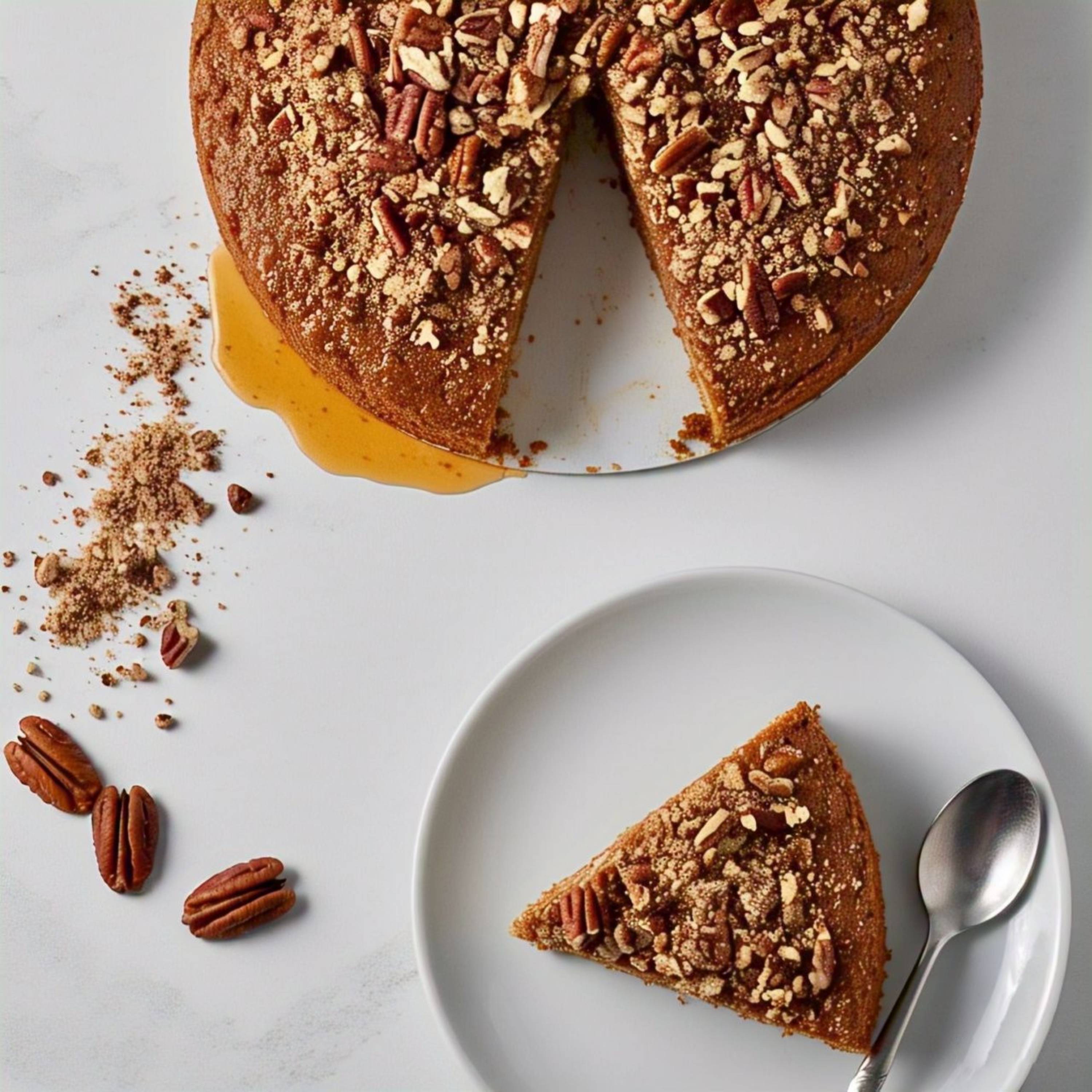 Andy Anand Sugar-Free Pecan Cake (9-inch, 2 lbs) | Sugar-Free & Keto Cake | Local SoCal Bakery