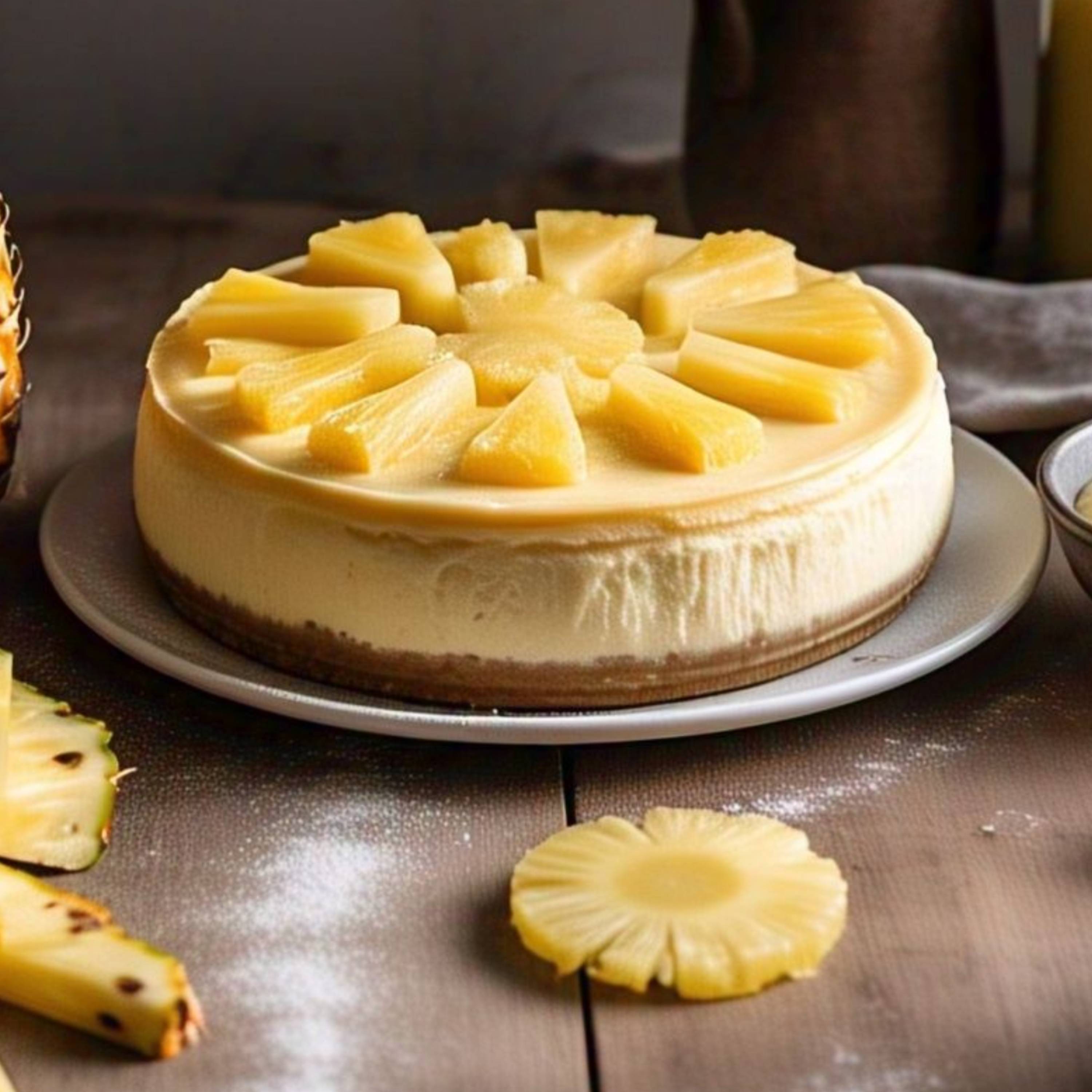 Andy Anand Sugar-Free Pineapple Cake (9-inch, 2 lbs) | Sugar-Free & Keto Cake | Local SoCal Bakery