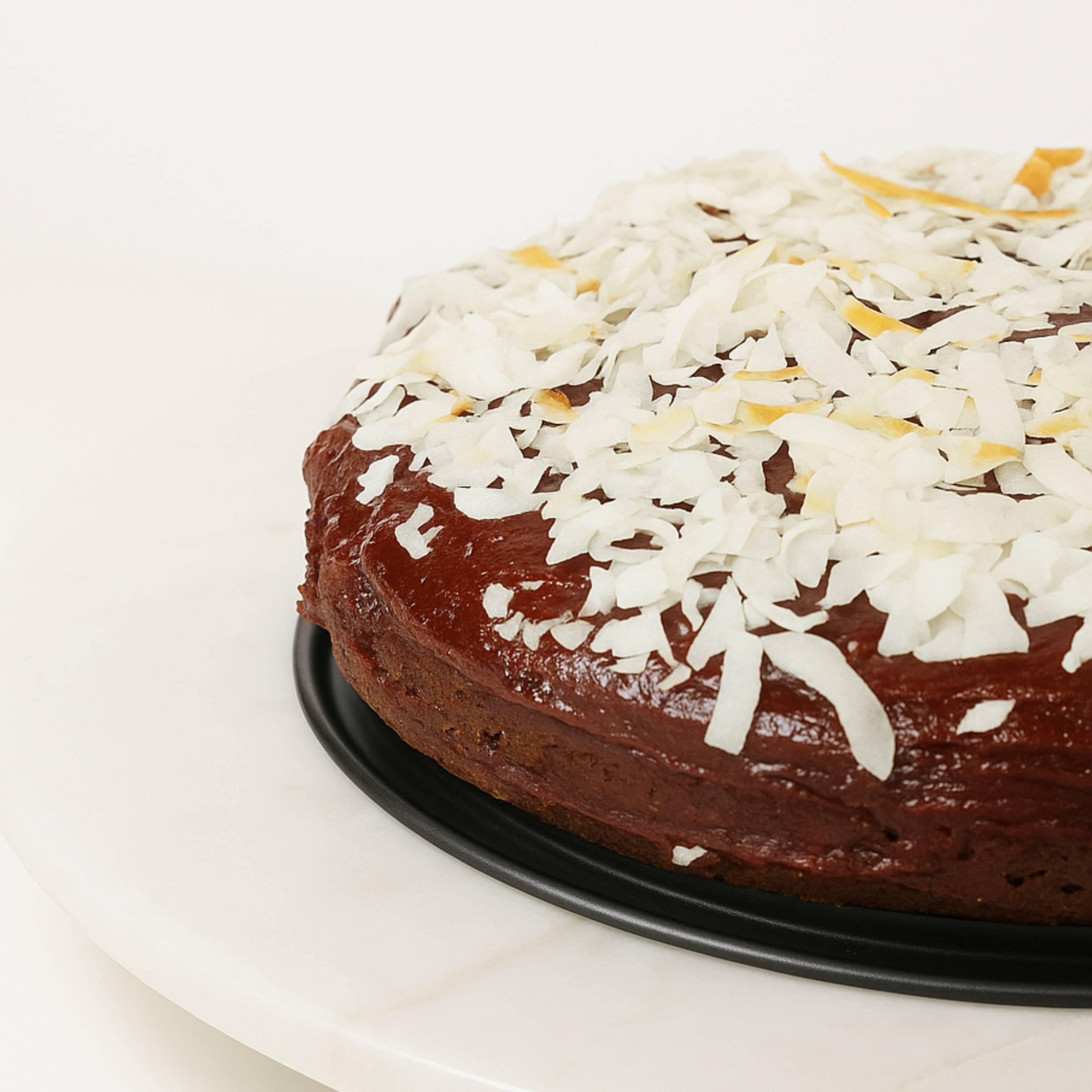 Andy Anand Sugar-Free Raspberry Chocolate Coconut Cake with Truffles (9-inch, 2.8 lbs) | Sugar-Free & Keto Cake | Local SoCal Bakery