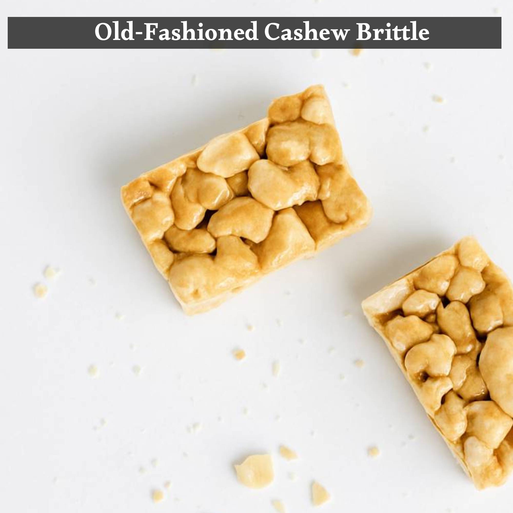 Andy Anand Sugar-Free Cashew Brittle (7 oz) | No Added Sugar, Healthy Treat | Local SoCal Bakery