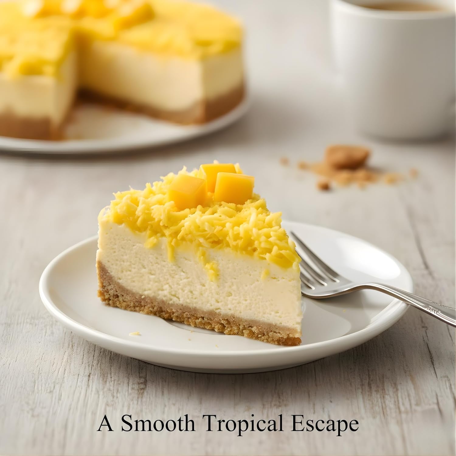 Andy Anand Sugar-Free Coconut Mango Cheesecake | Sugar-Free & Keto Cheesecake | Local SoCal Bakery