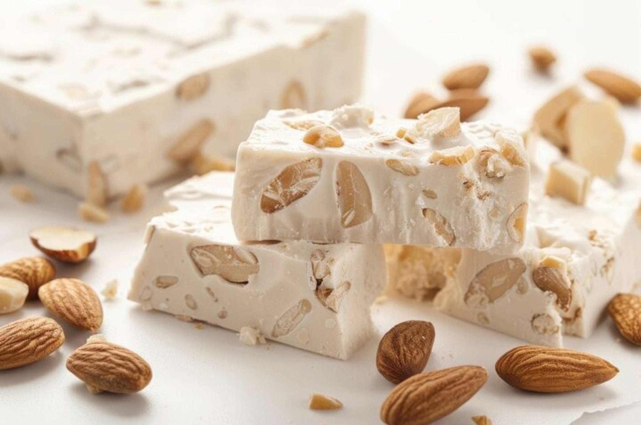 Andy Anand Sugar-Free Almond Nougat Brittle (18 pc, 7 oz) | European Turron, Sugar-Free & Keto | Local SoCal Bakery