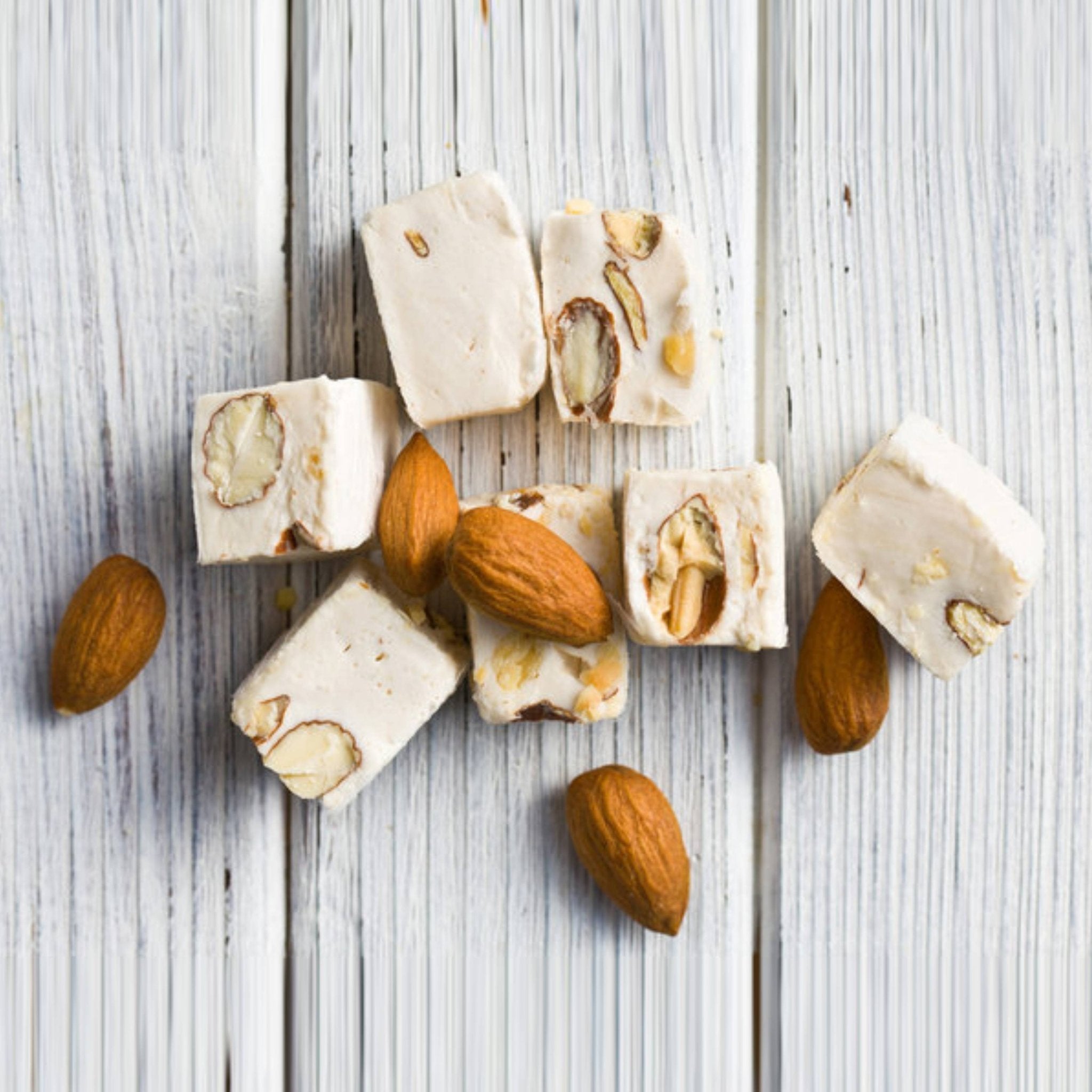 Andy Anand Sugar-Free Almond Nougat Brittle (18 pc, 7 oz) | European Turron, Sugar-Free & Keto | Local SoCal Bakery