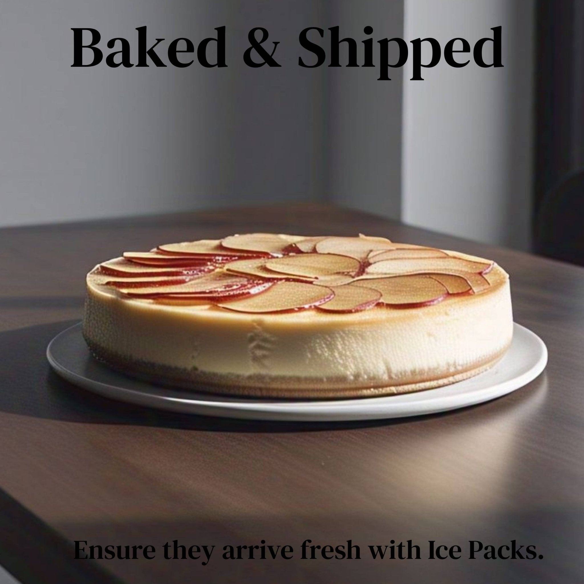 Andy Anand Sugar-Free Gluten-Free Apple Cheesecake (9-inch, 2.6 lbs) | Sugar-Free, Gluten-Free | Local SoCal Bakery