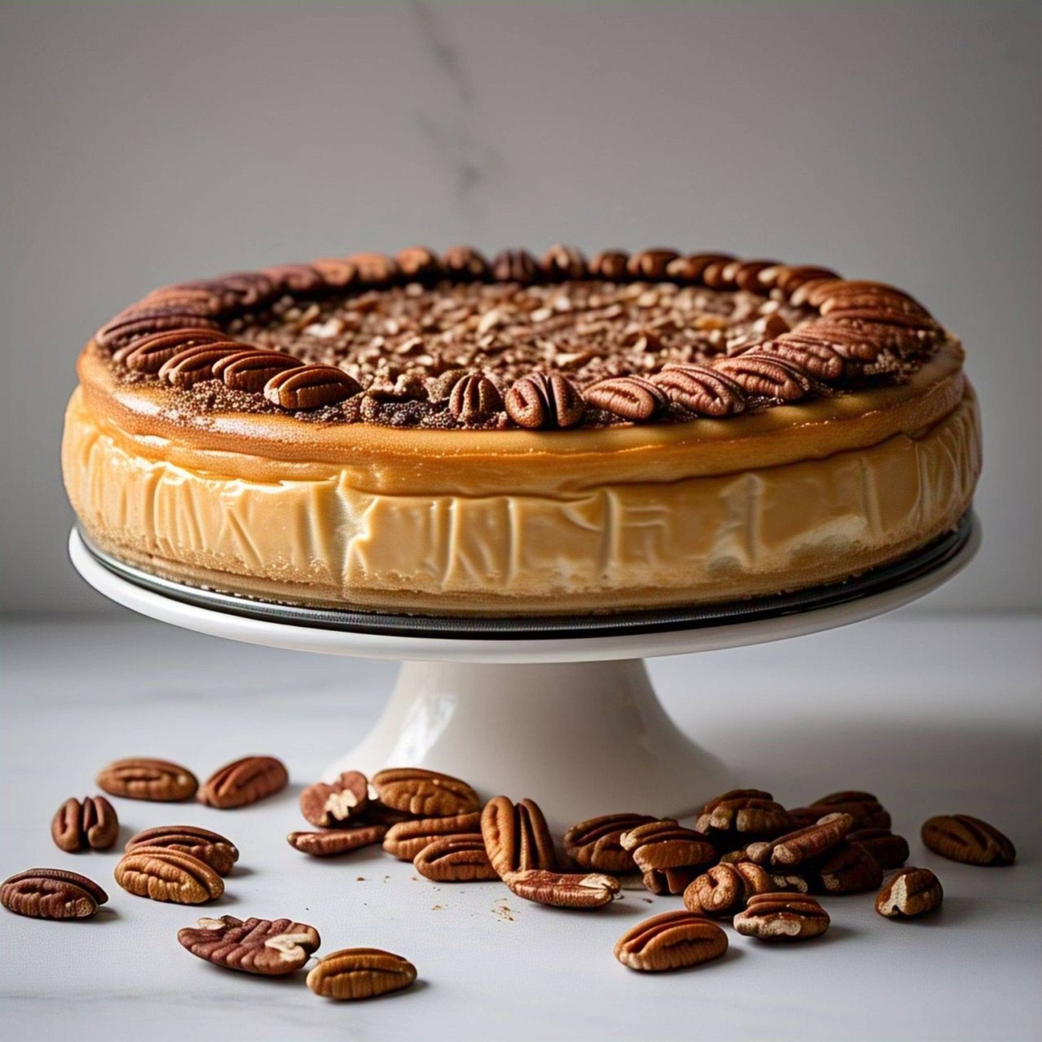 Andy Anand Sugar-Free Gluten-Free Caramel Pecan Cheesecake (9-inch, 2.8 lbs) | Sugar-Free, Gluten-Free | Local SoCal Bakery