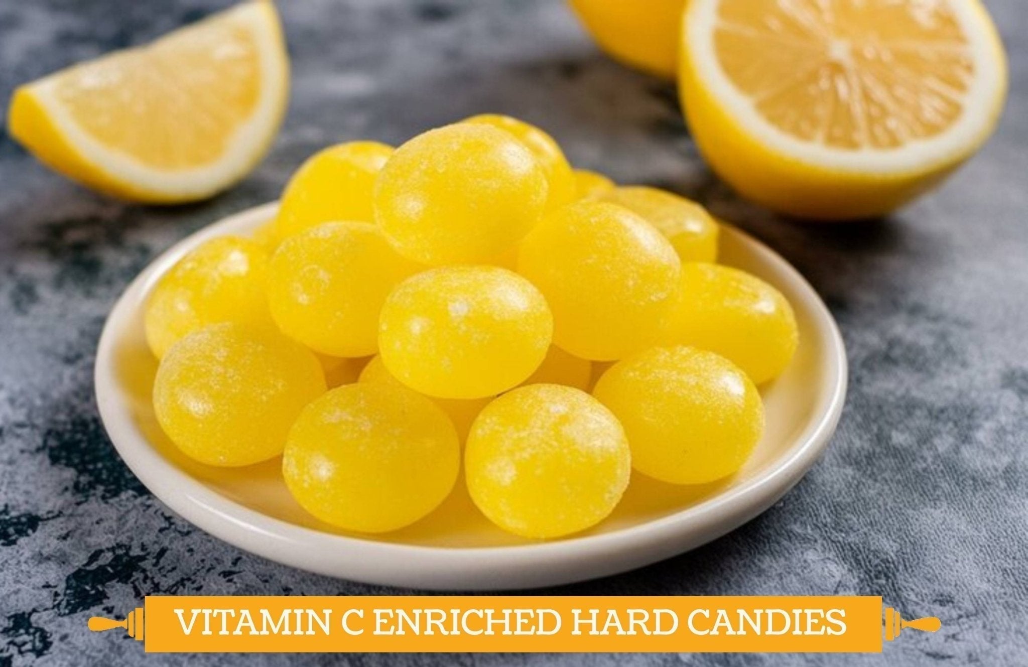 Andy Anand Sugar-Free Orange & Lemon Hard Candy (7 oz) | European Imported, Stevia | Local SoCal Bakery