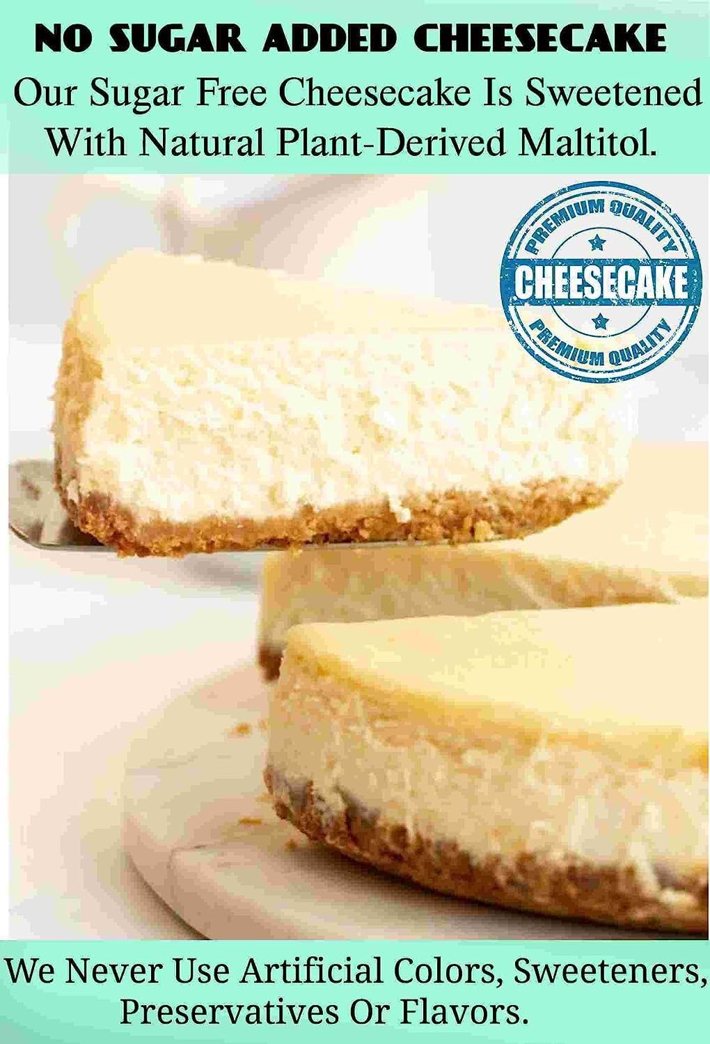Andy Anand Sugar-Free Gluten-Free New York Cheesecake (9-inch, 2 lbs) | Sugar-Free, Gluten-Free | Local SoCal Bakery