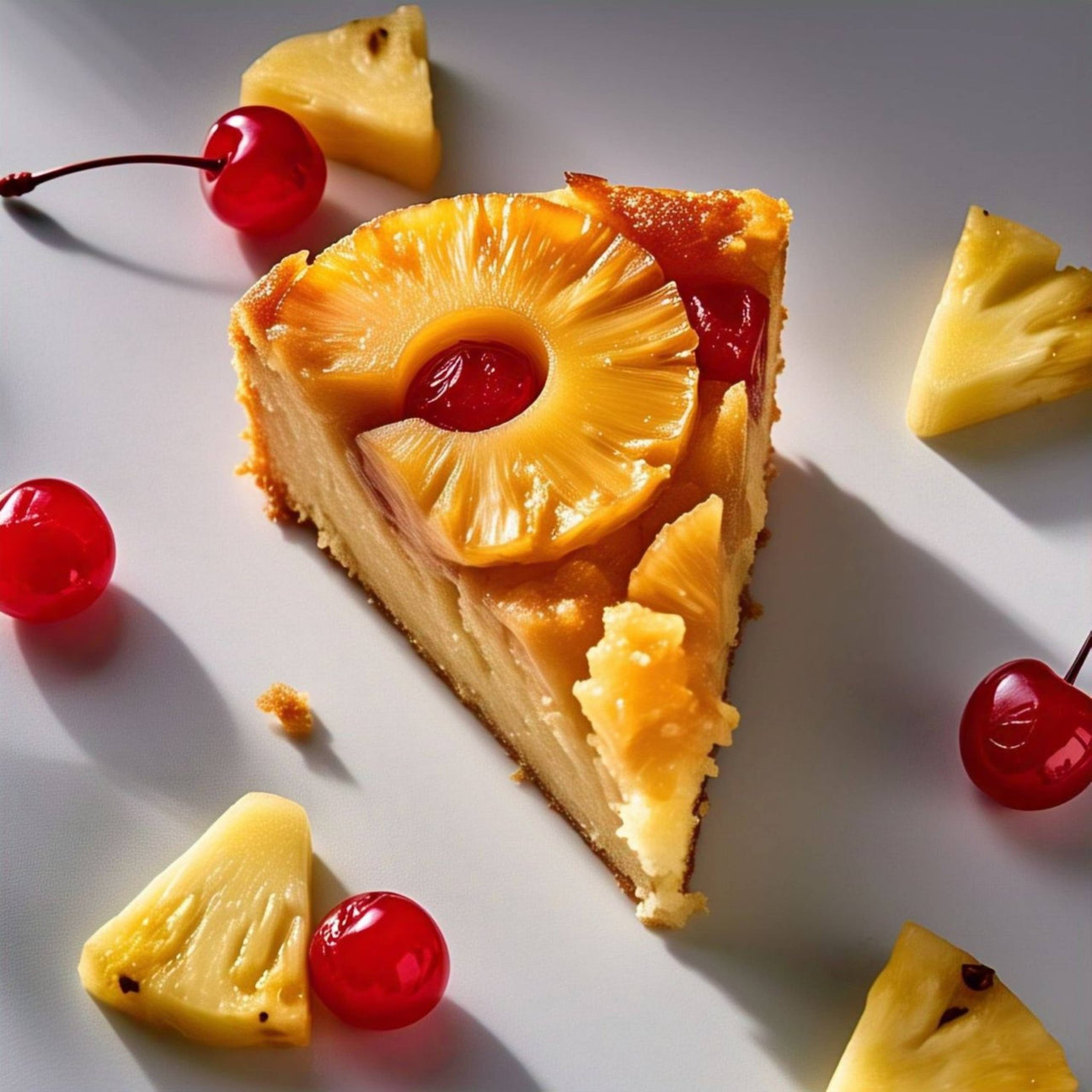Andy Anand Traditional Pineapple Upside-Down Cake (10-inch, 2.6 lbs) | Hand-Baked Bakery Cake | Local SoCal Bakery
