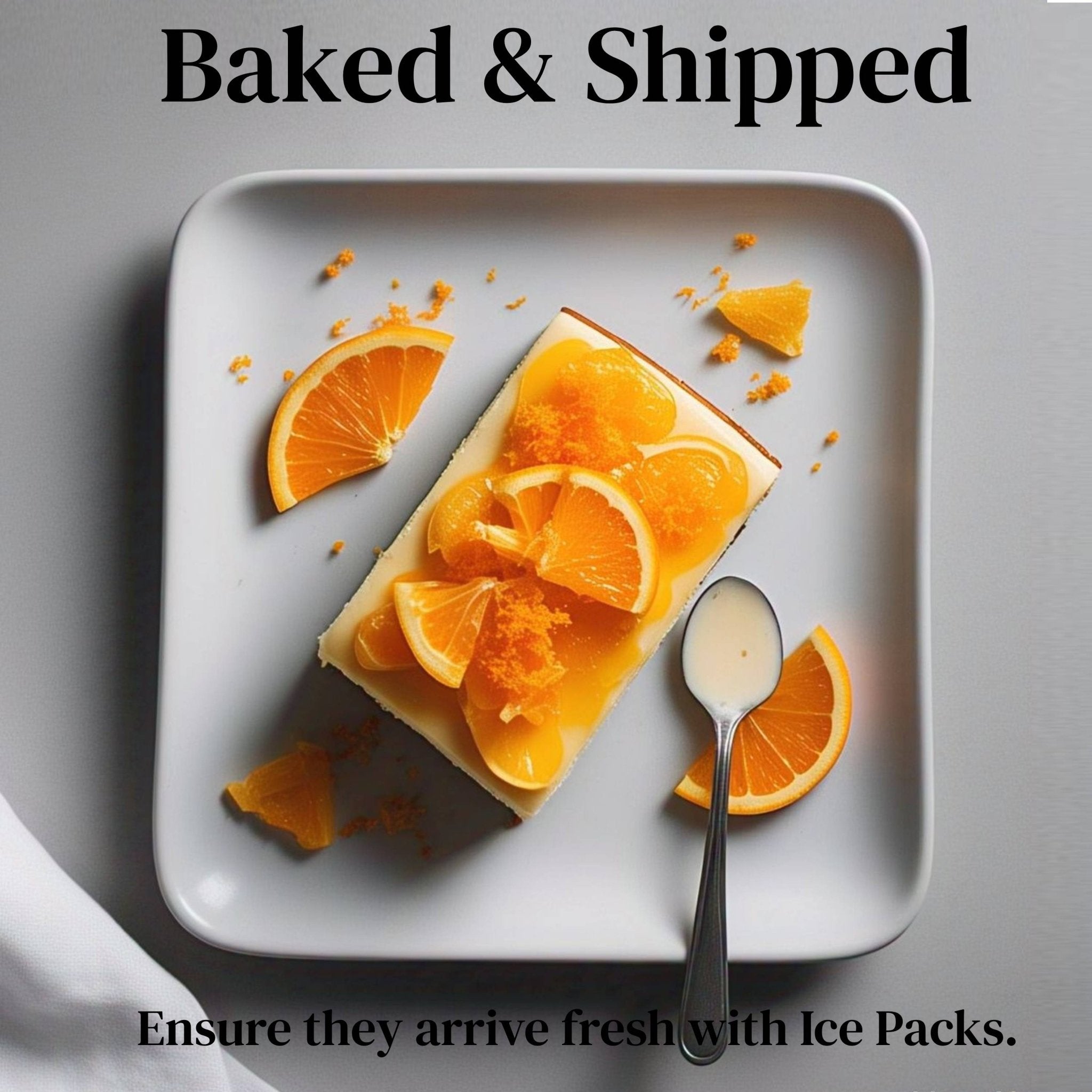 Andy Anand Gluten-Free Orange Cheesecake (9-inch, 2 lbs) | Hand-Baked Bakery Cheesecake | Local SoCal Bakery
