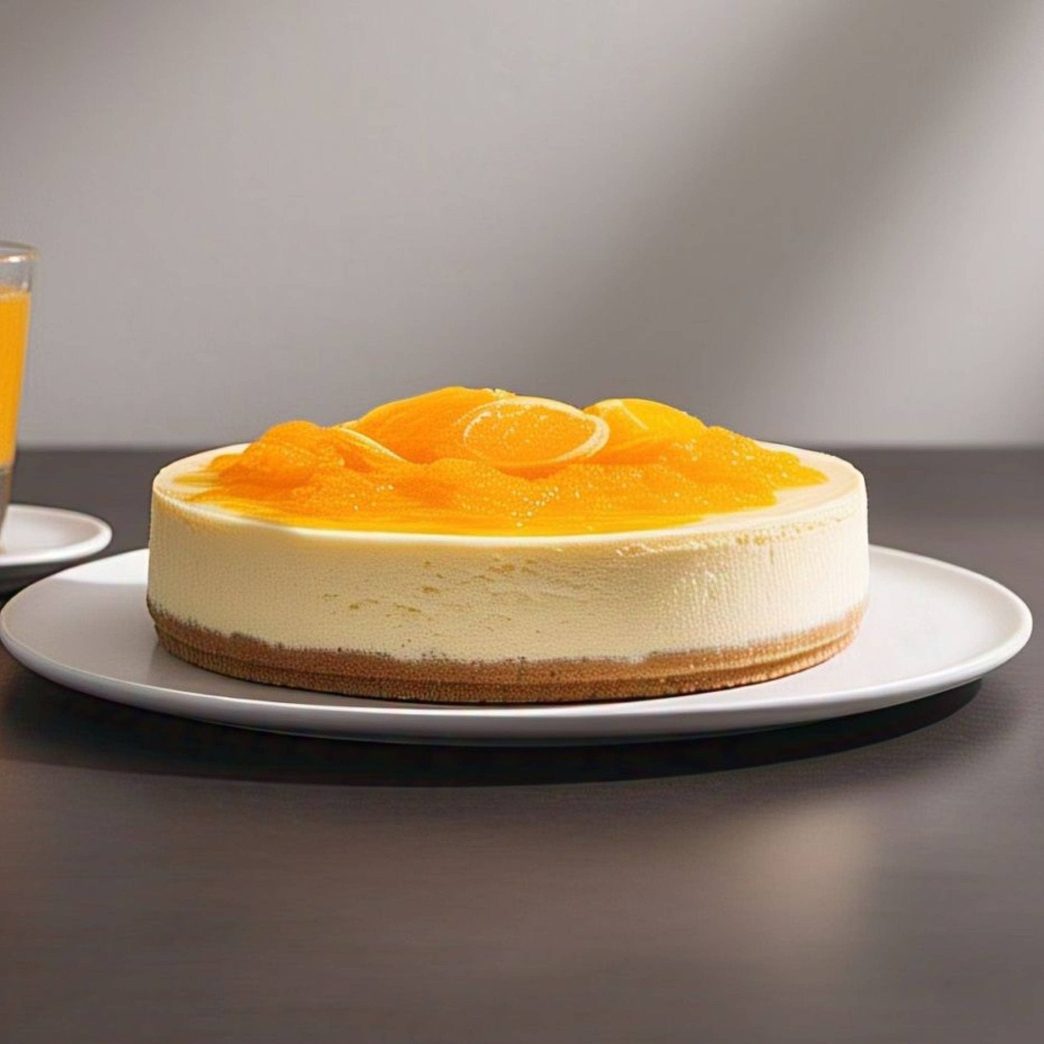 Andy Anand Gluten-Free Orange Cheesecake (9-inch, 2 lbs) | Hand-Baked Bakery Cheesecake | Local SoCal Bakery