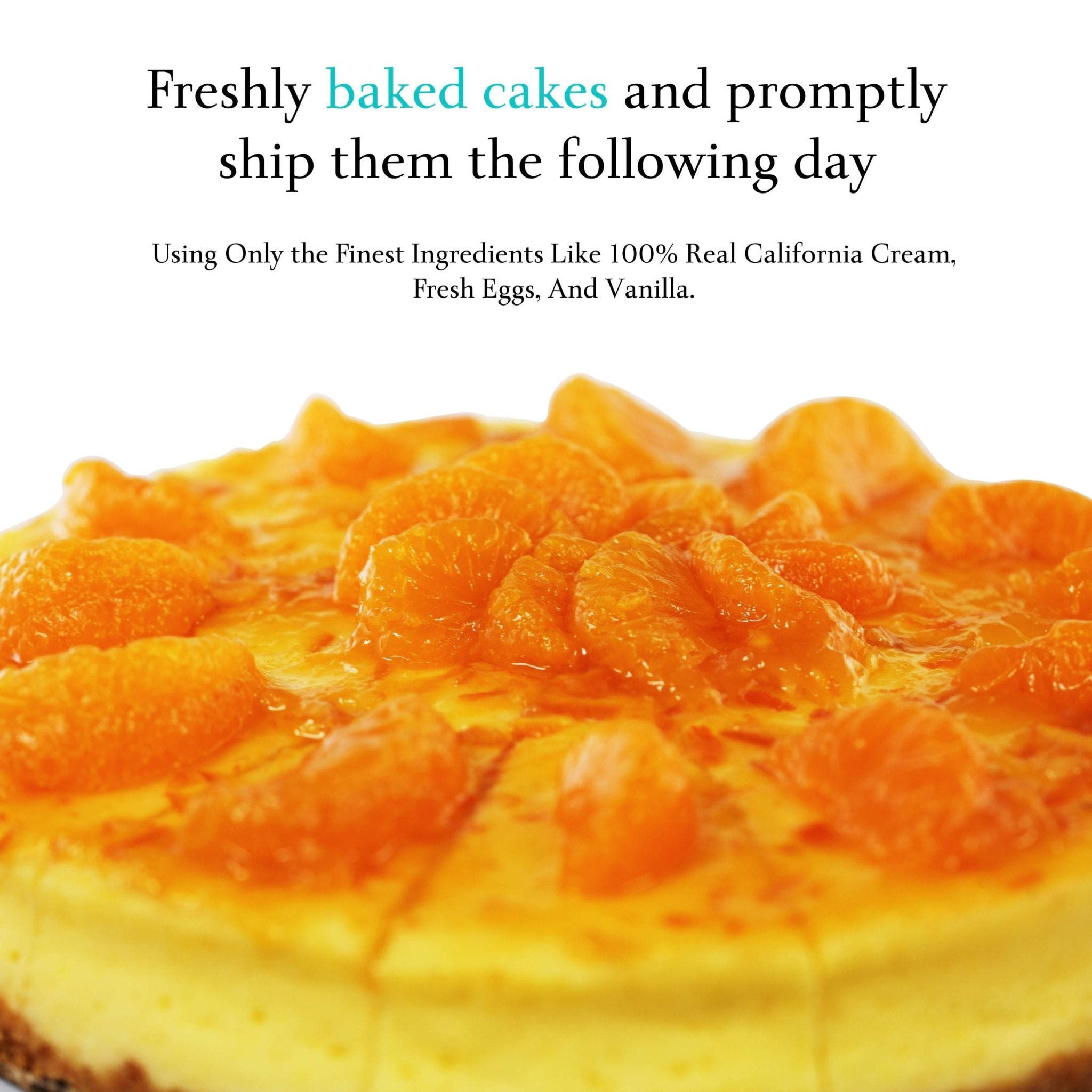 Andy Anand Gluten-Free Orange Cheesecake (9-inch, 2 lbs) | Hand-Baked Bakery Cheesecake | Local SoCal Bakery