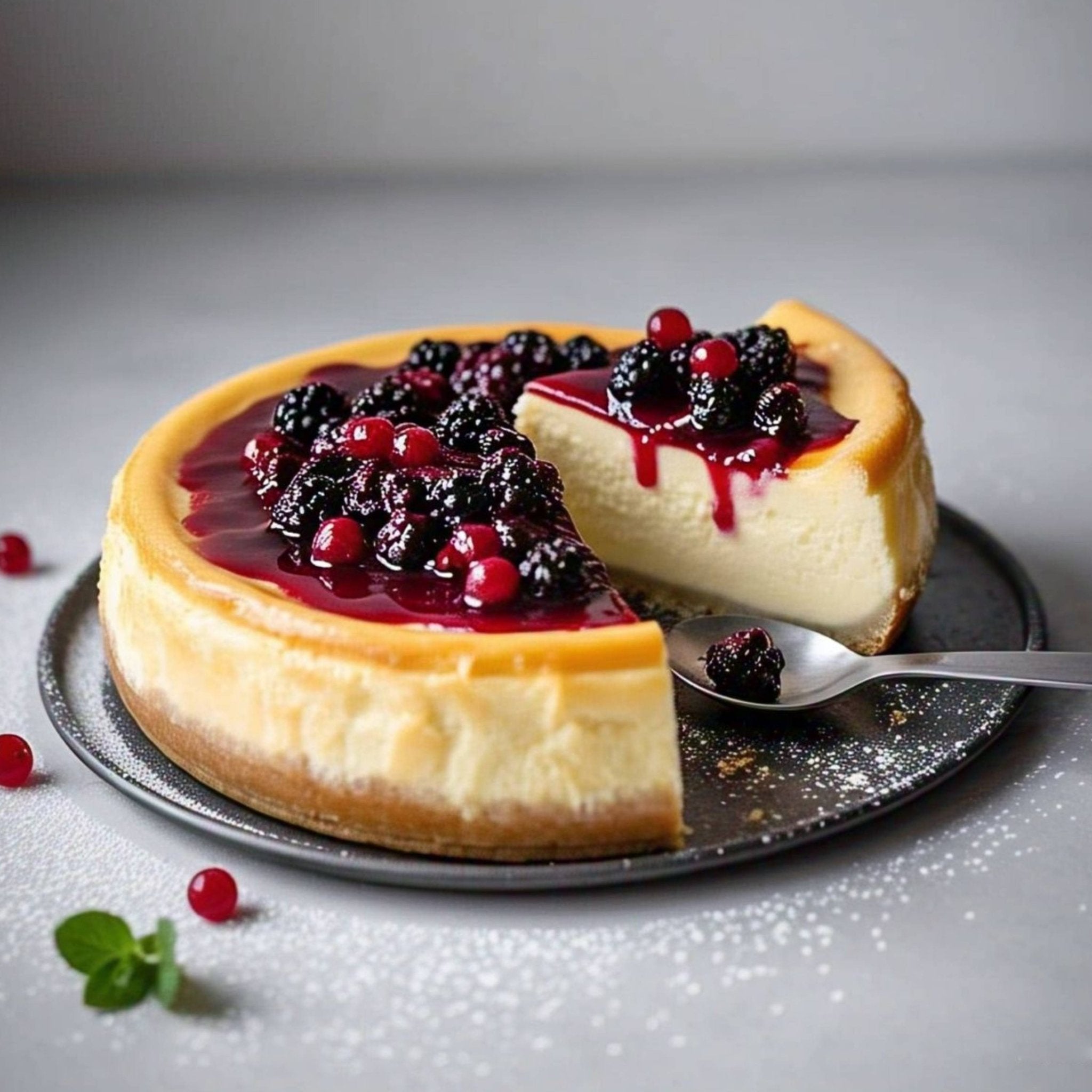 Andy Anand Sugar-Free Wild Berry Cheesecake (9-inch, 2.8 lbs) | Sugar-Free Cheesecake | Local SoCal Bakery