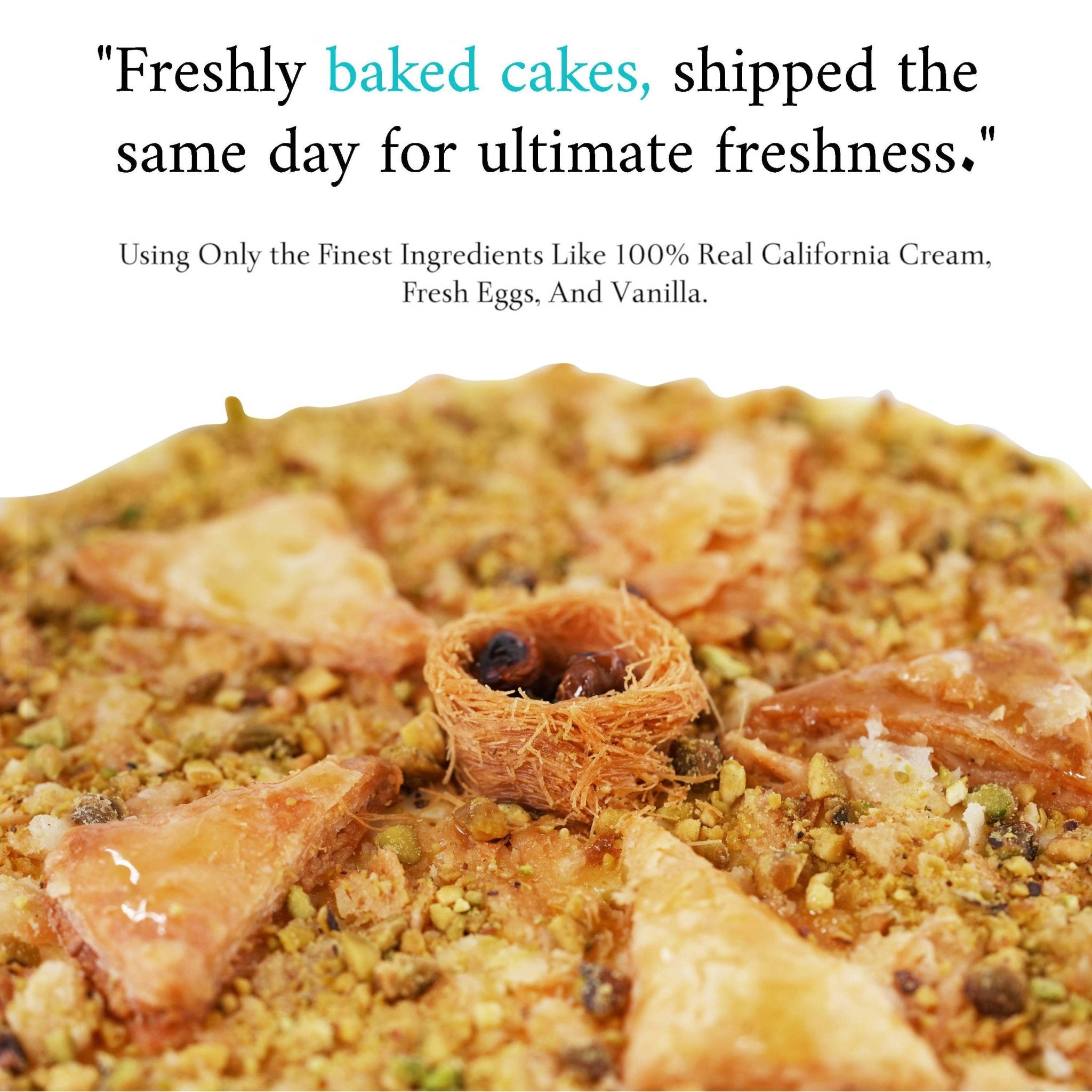 Andy Anand Sugar-Free Baklava Cheesecake (9-inch, 2.8 lbs) | Sugar-Free & Keto Cheesecake | Local SoCal Bakery