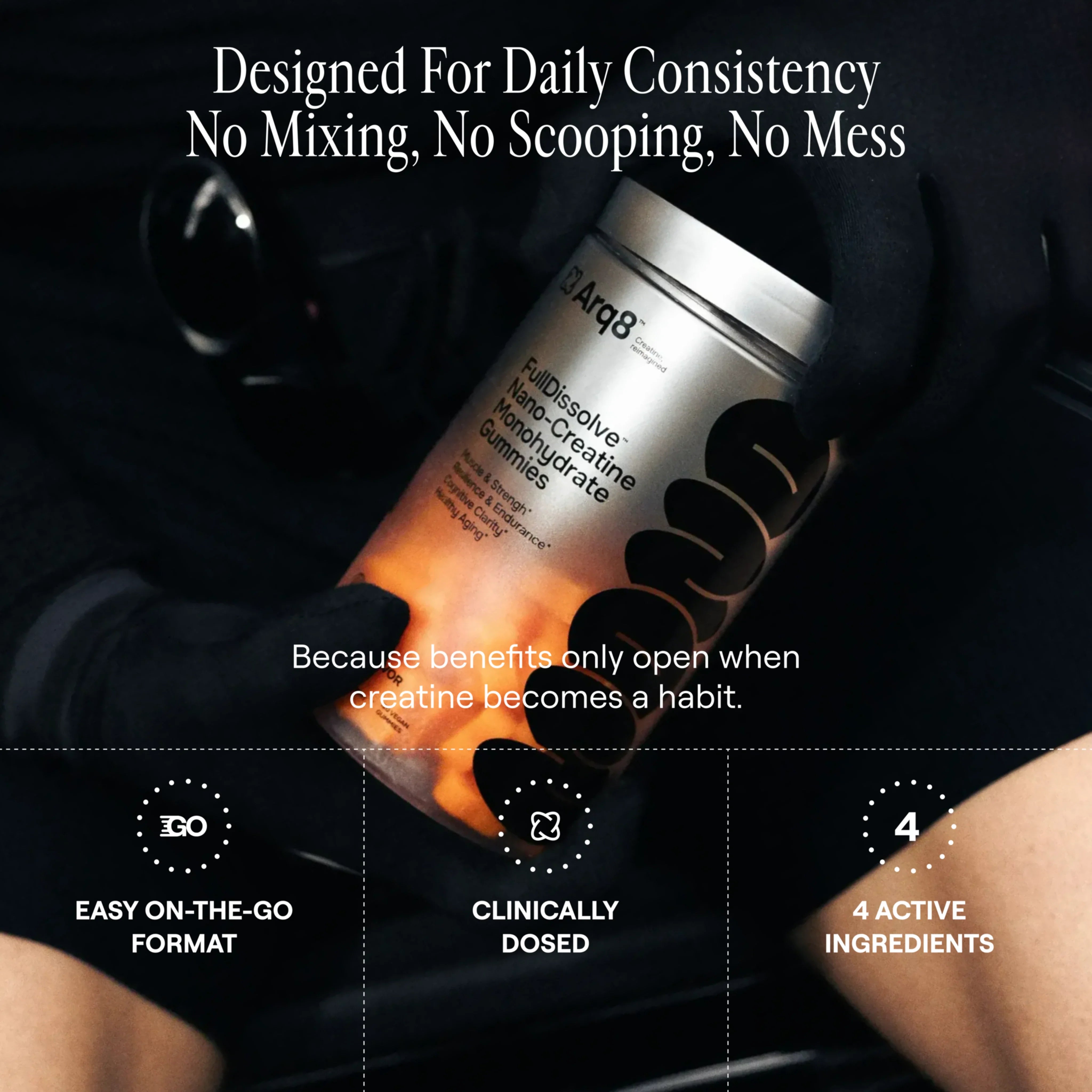 FullDissolve™ Nano-Creatine Monohydrate Gummies (3-Day Trial Pack)