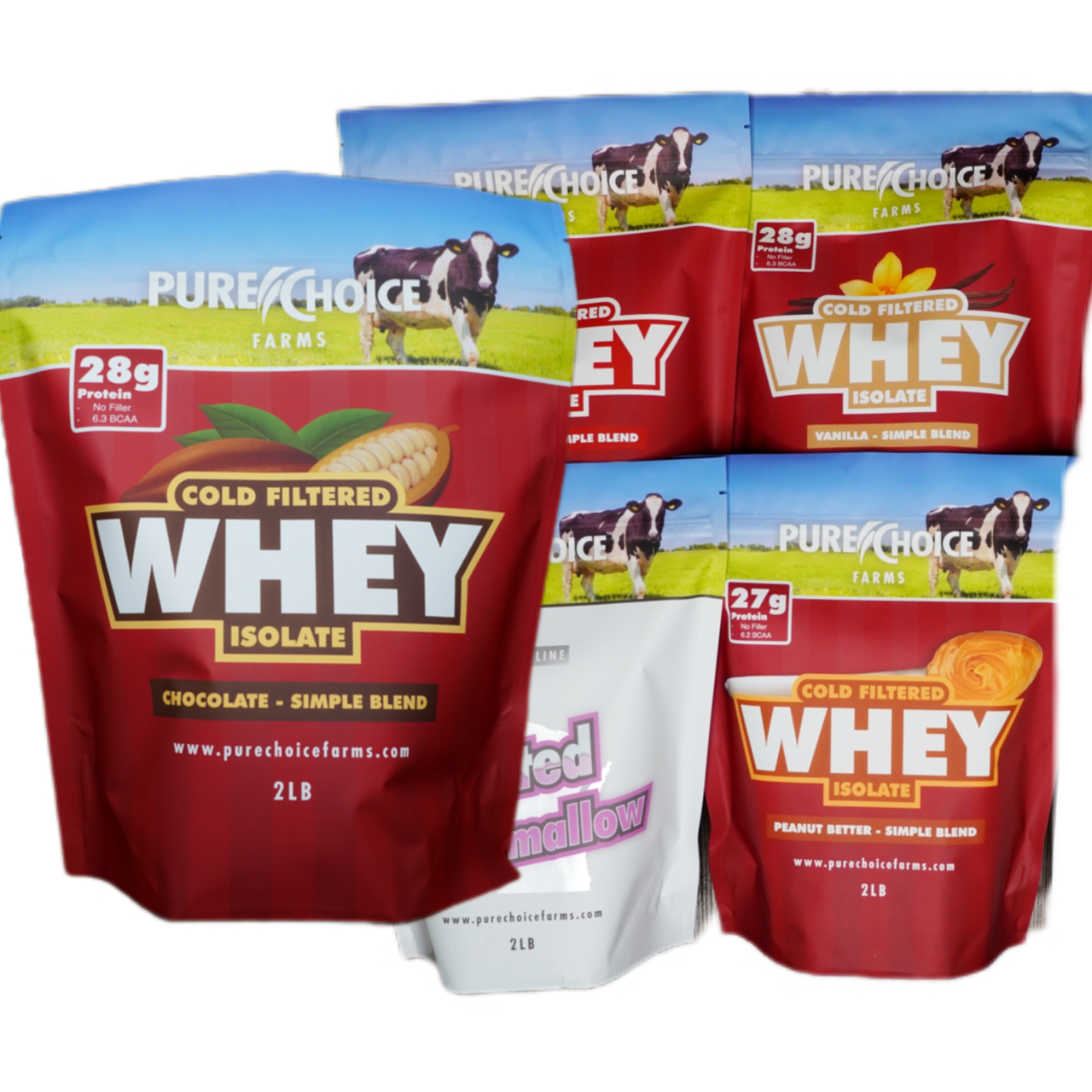 Whey Protein Isolate Flight Try 5 flavors!