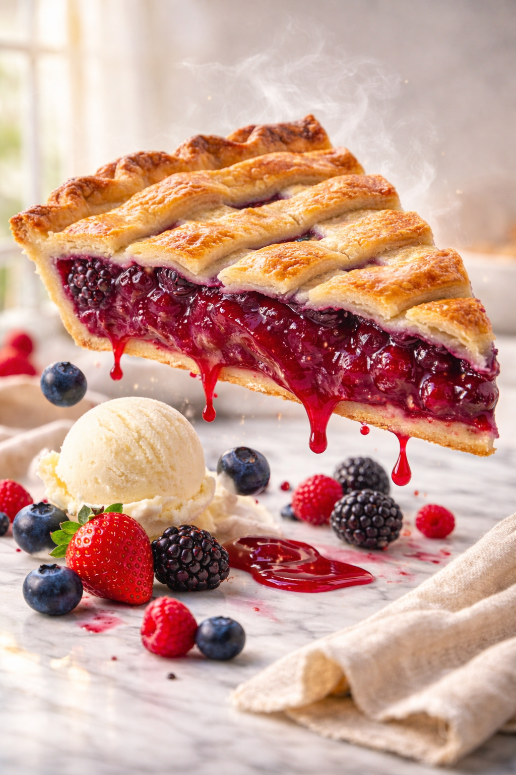 Andy Anand Sugar-Free Mixed Berry Pie (2.6 lbs) | Sugar-Free & Keto Pie | Local SoCal Bakery