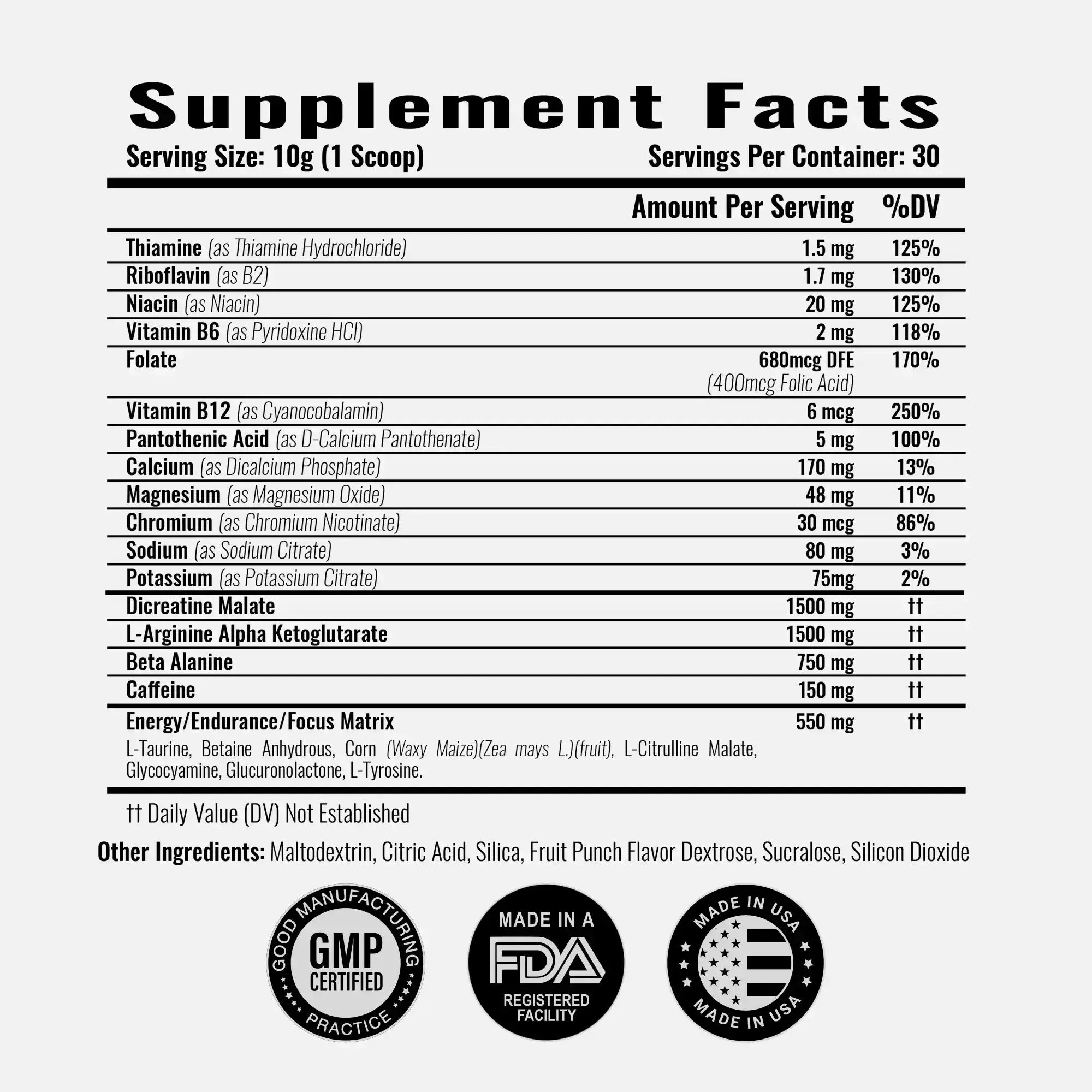 Nitric Shock Pre-Workout