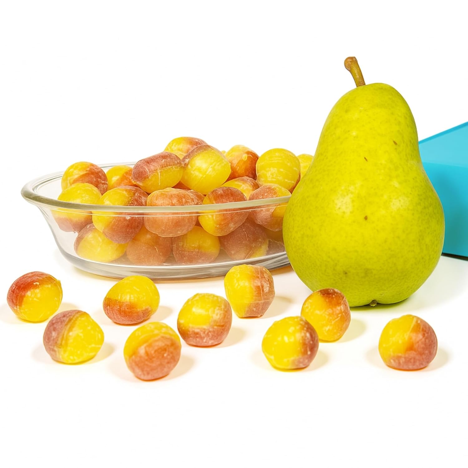 Andy Anand Sugar-Free Pear Drop Hard Candy (25 pc) | European Imported, Sugar-Free & Keto | Local SoCal Bakery