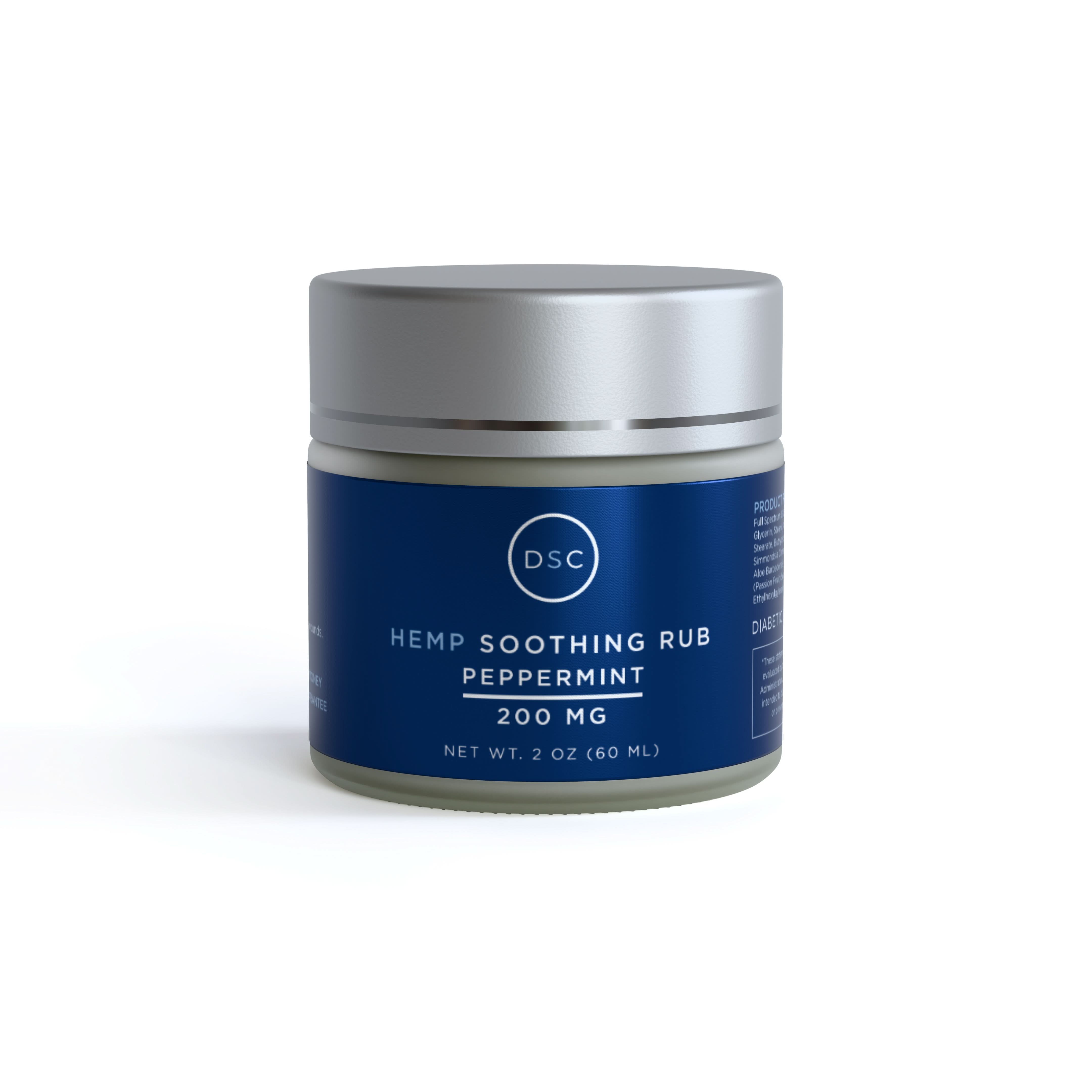 DSC Hemp Cream For Neuropathy Aches & Nerve Pain (Peppermint)