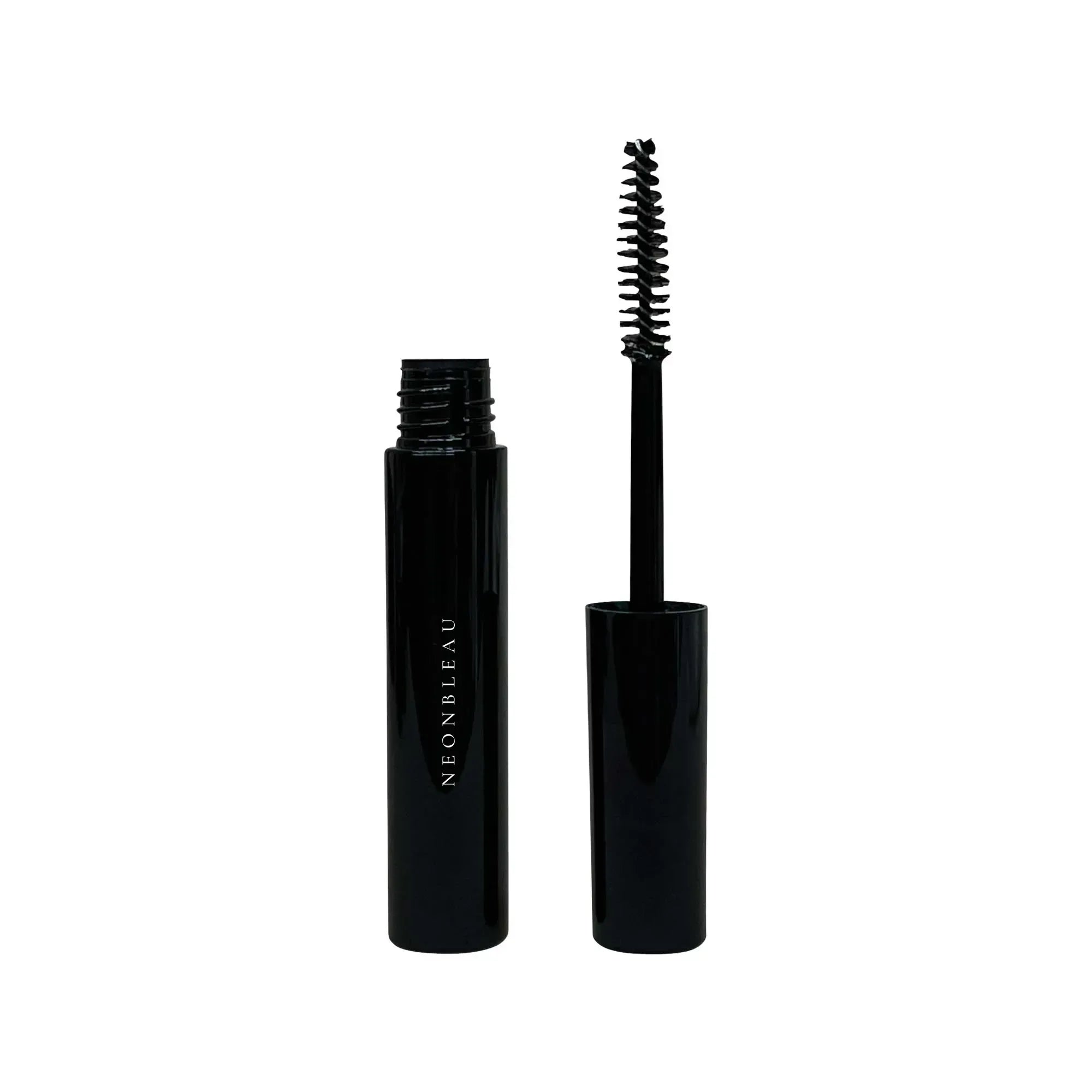 An open black tube of Lash Rejuvenator with a wand and brush next to it.
