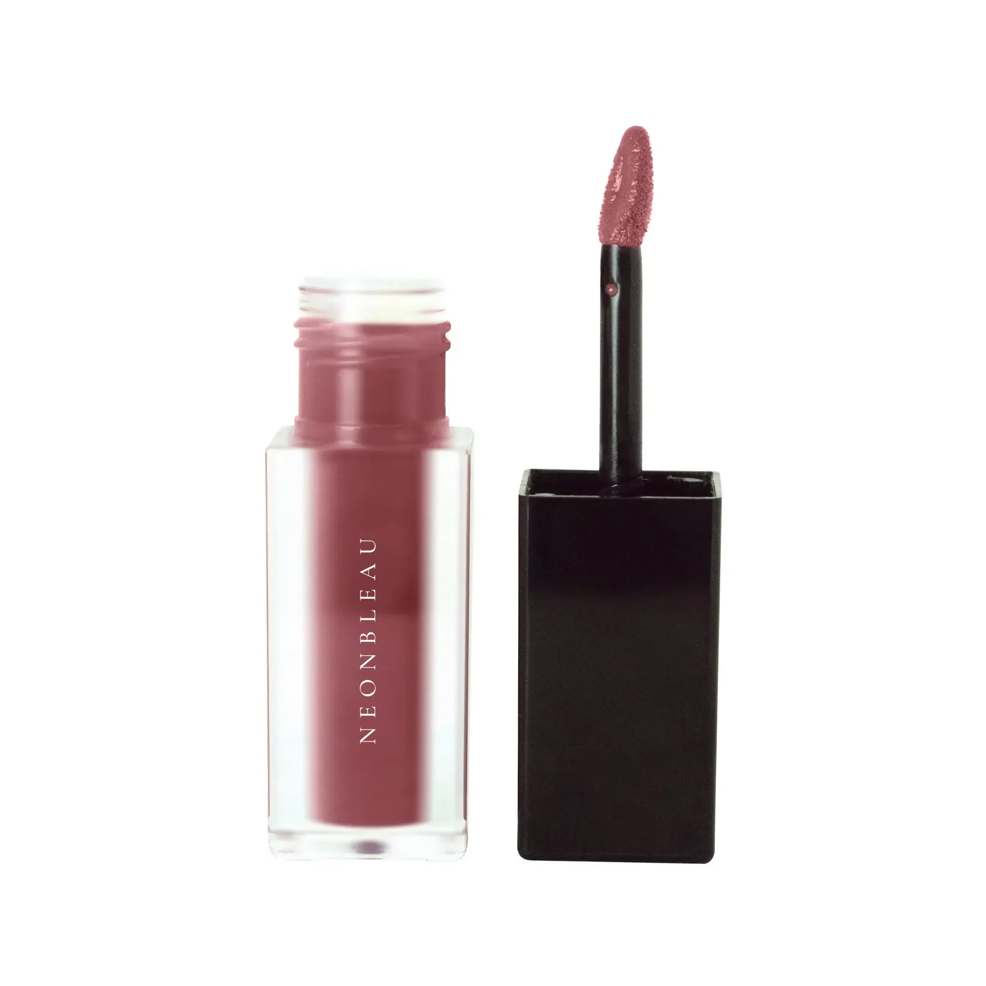 Dark Cherry Matte Lip Stain with an open tube and applicator.