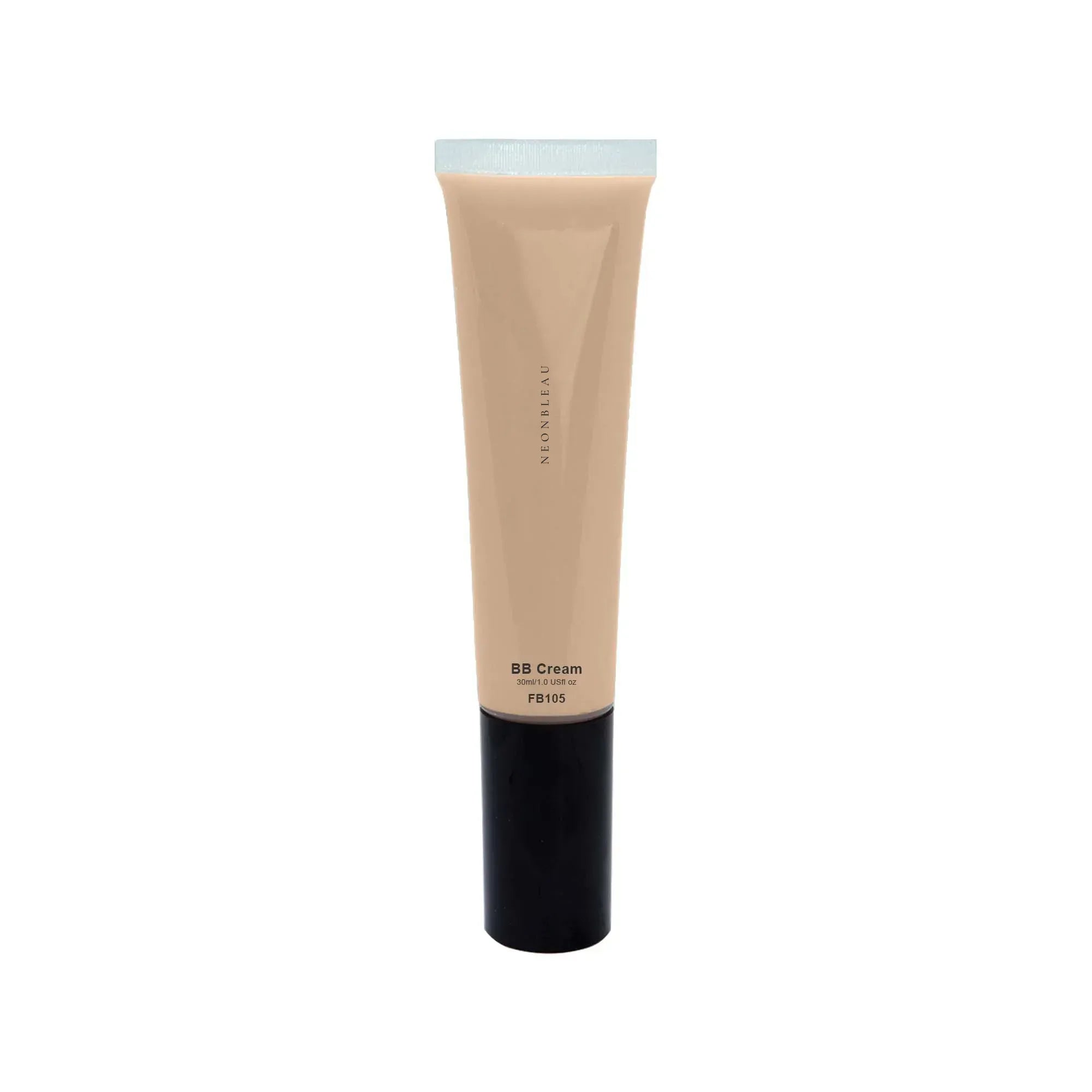A beige BB cream tube with a black cap and "NEONBLEAU" printed vertically.