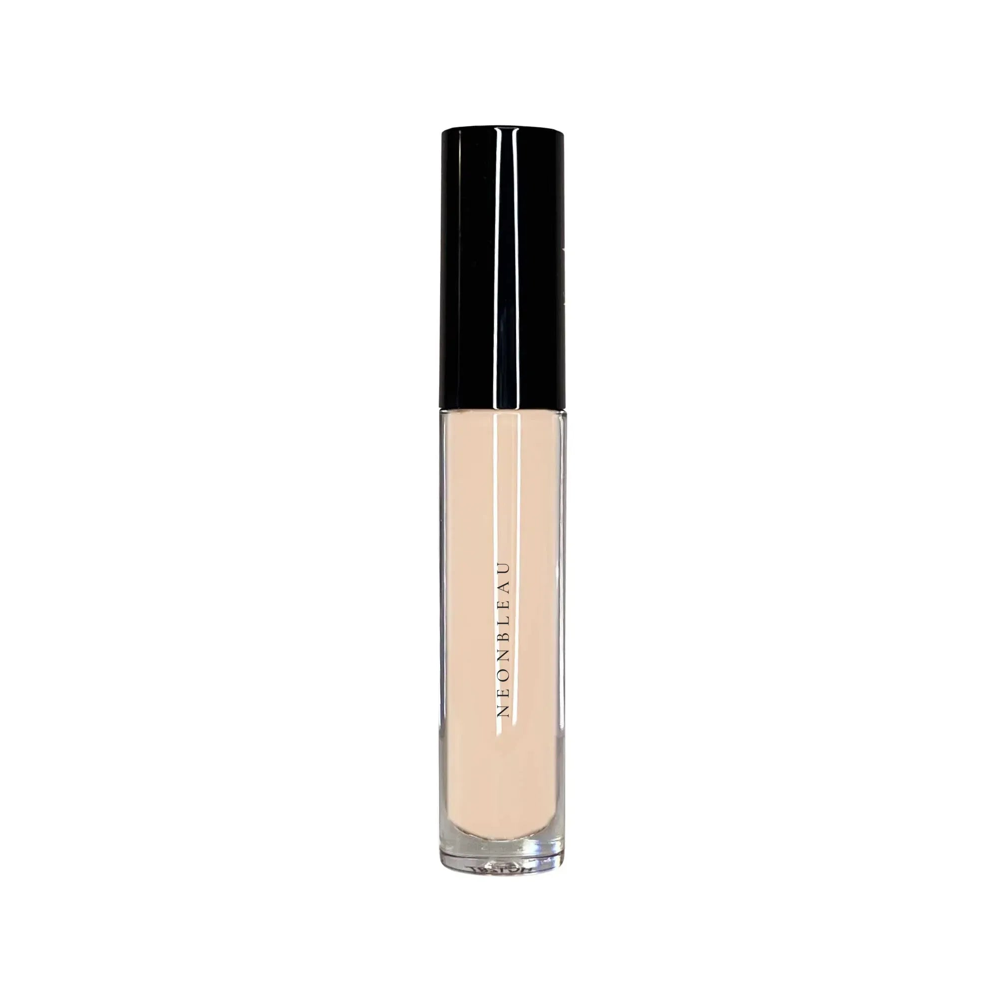 A tube of light beige concealing cream with a black cap.