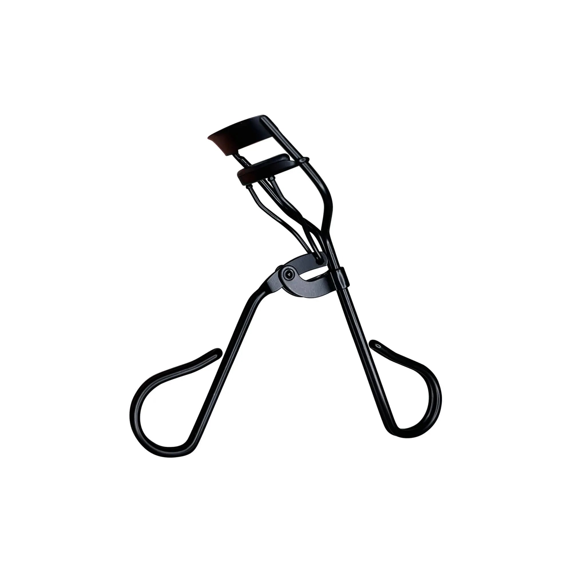 Black Pro Eyelash Curler with a silicone pad.
