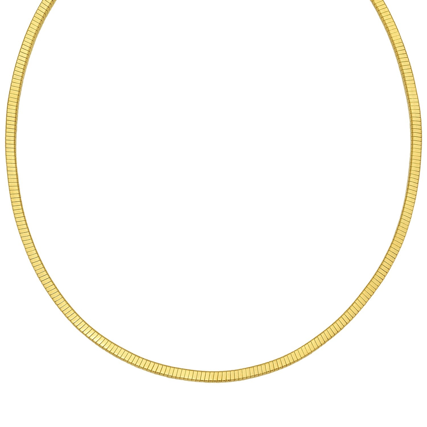 Gold over sterling silver cubogas chain necklace.