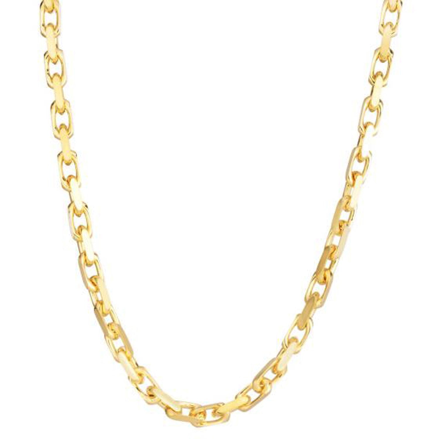 14k yellow gold French cable link chain.