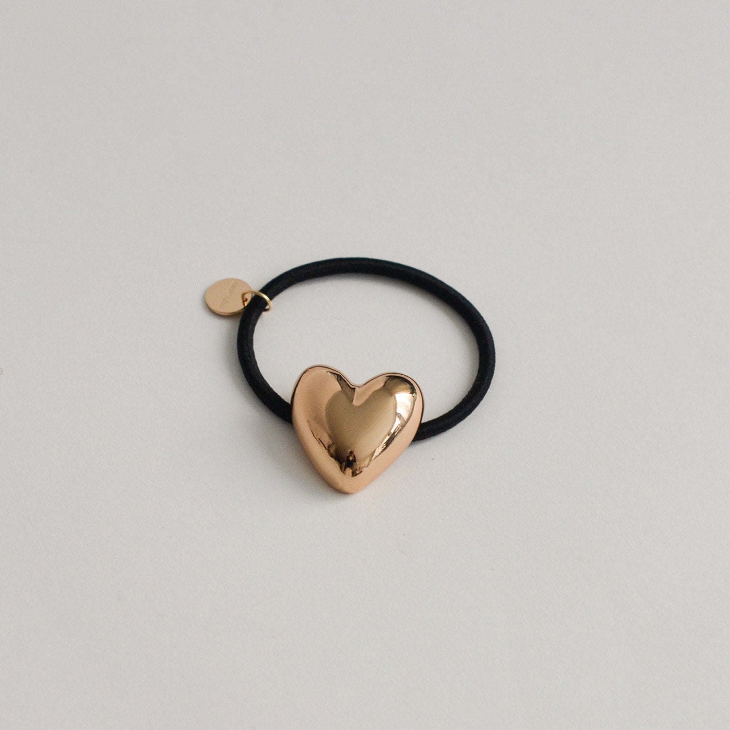 Heart-Shaped Metal Hair Tie | Gold