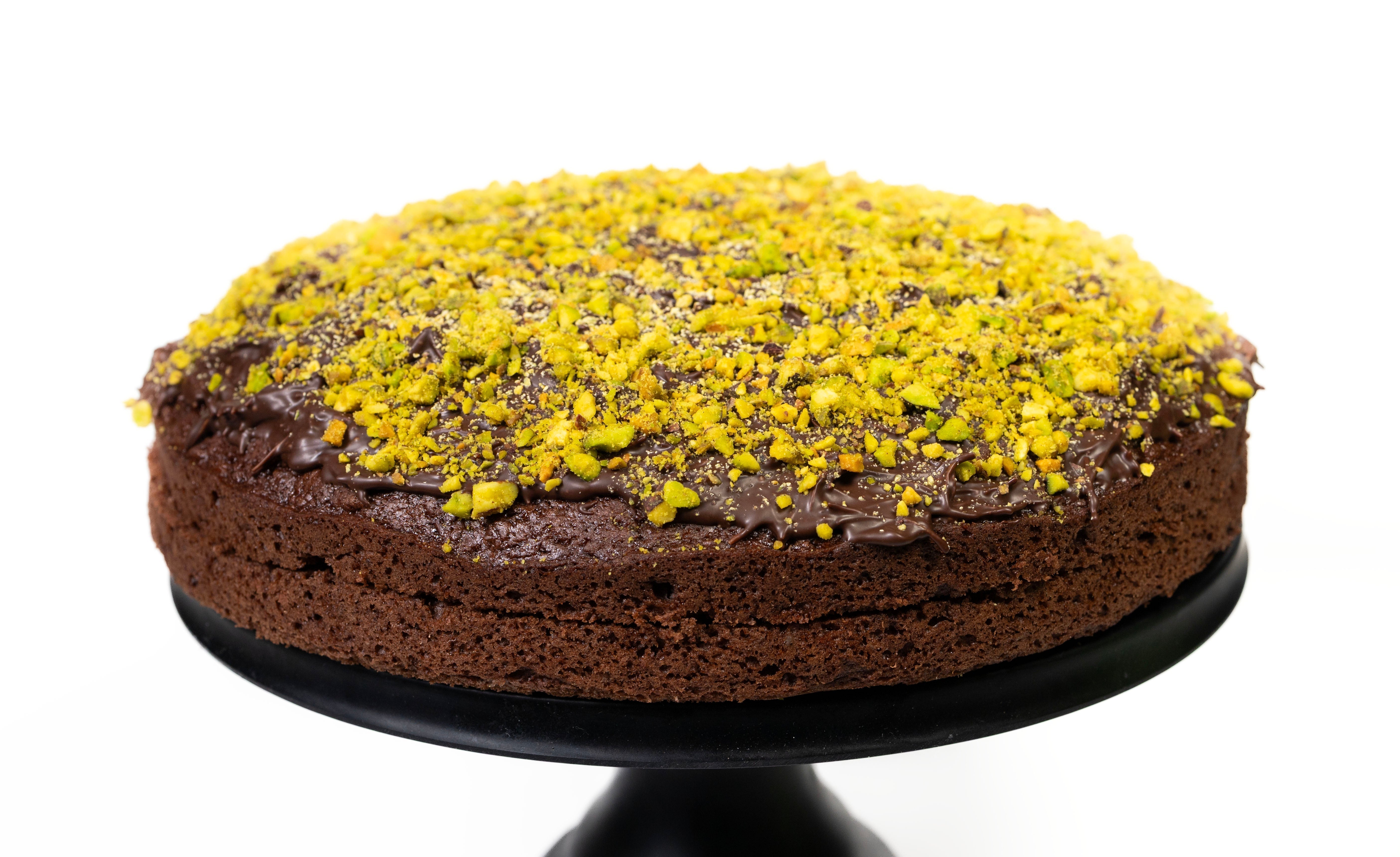 Andy Anand Sugar-Free Dubai Pistachio Chocolate Cake (2.2 lbs) | Keto & Diabetic-Friendly | SoCal Bakery