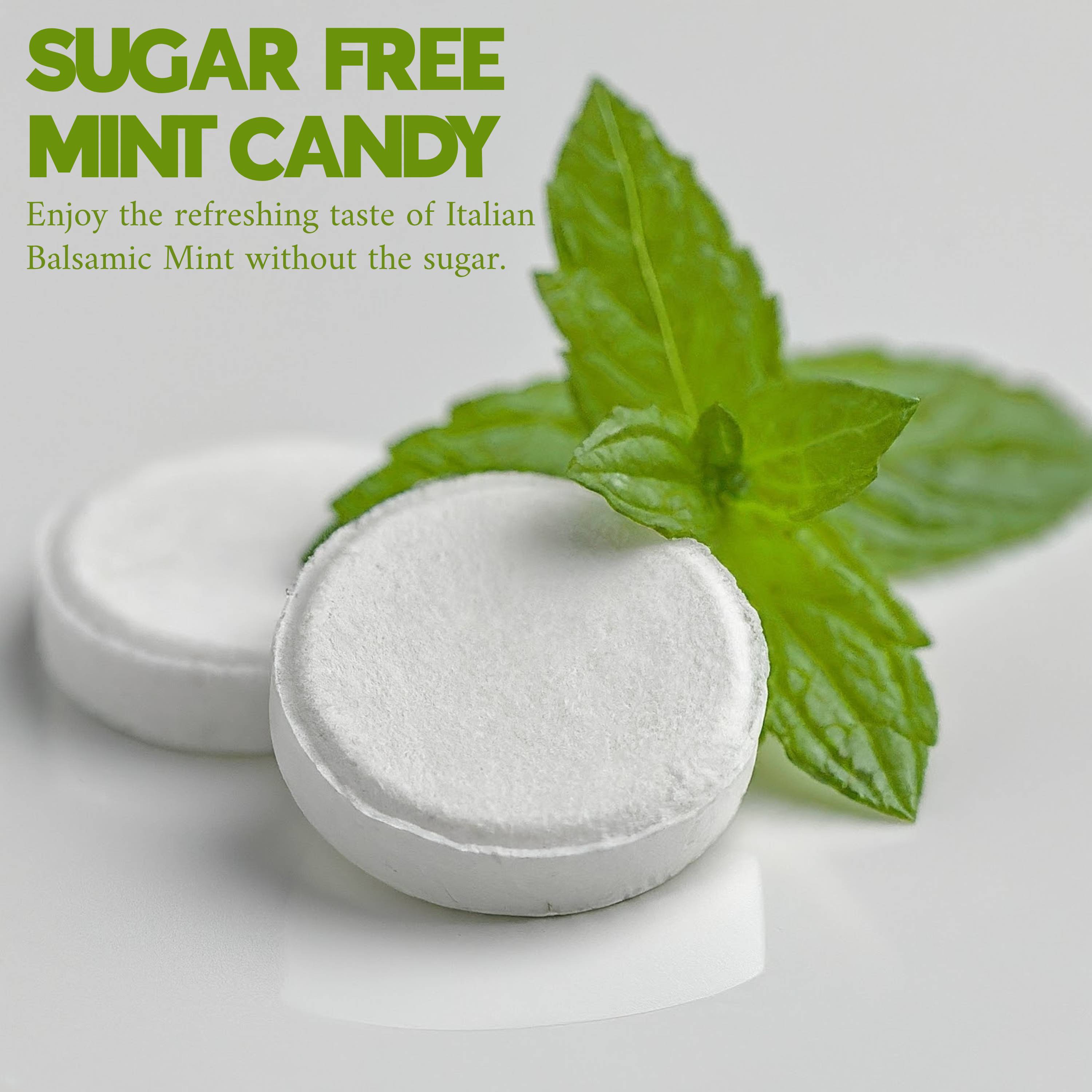 Andy Anand Sugar-Free Italian Balsamic Mint Candy (300 pc, 7 oz) | Imported, Keto Vegan Gluten-Free | Local SoCal Bakery
