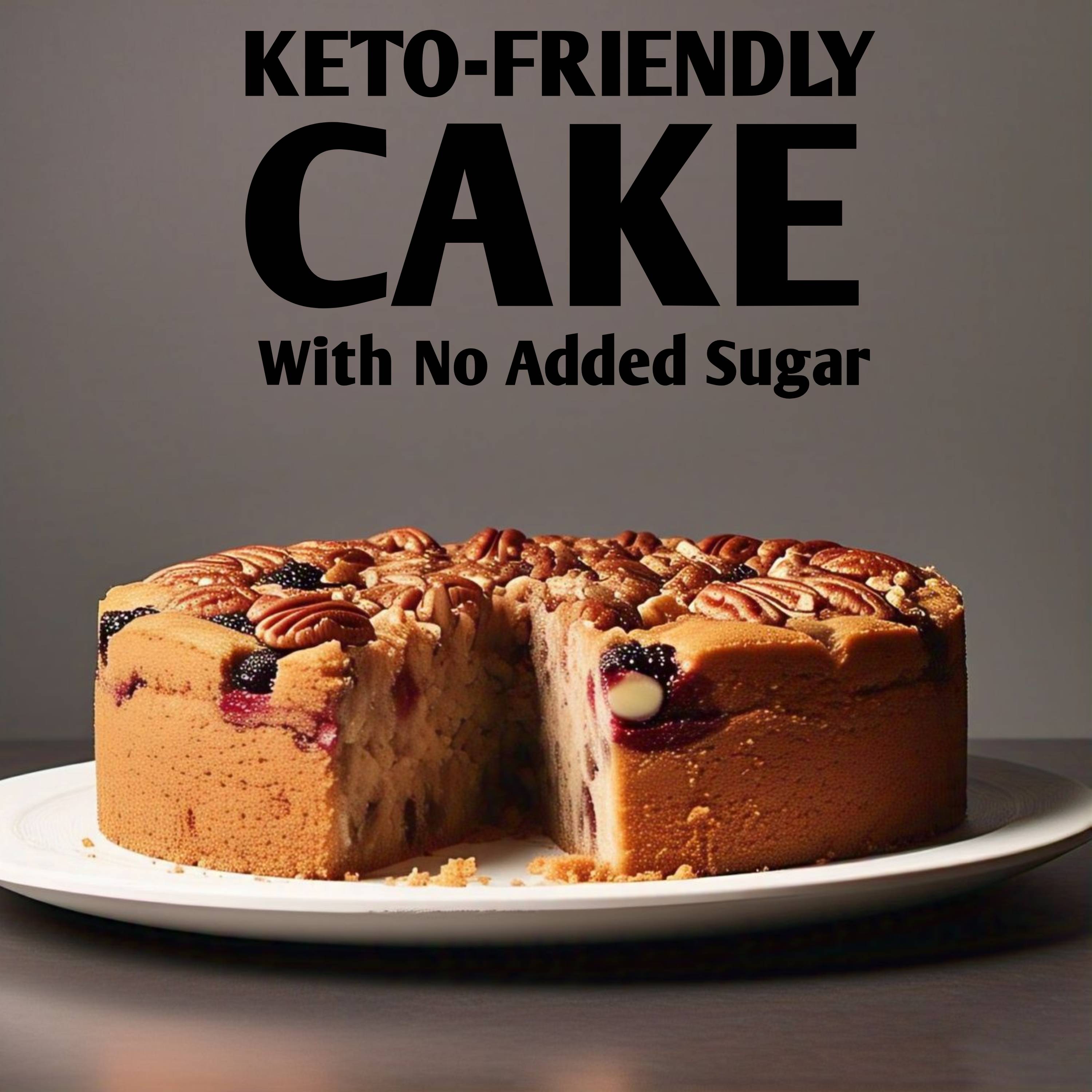 Andy Anand Sugar-Free Keto Fruit Cake with Truffles (2.8 lbs) | Diabetic-Friendly | SoCal Bakery