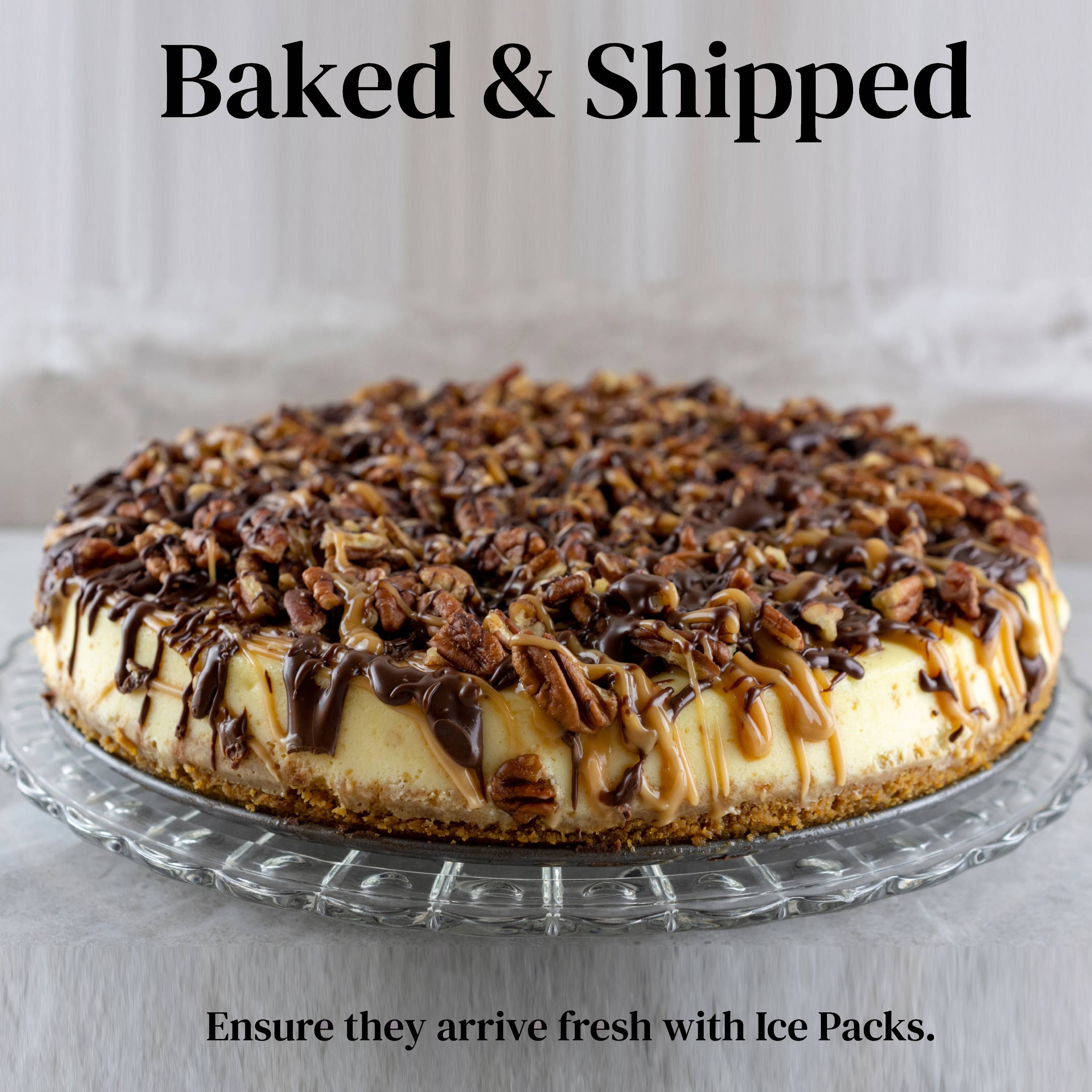 Andy Anand Sugar-Free Turtle Cheesecake (9-inch, 2.8 lbs) | Sugar-Free & Keto Cheesecake | Local SoCal Bakery