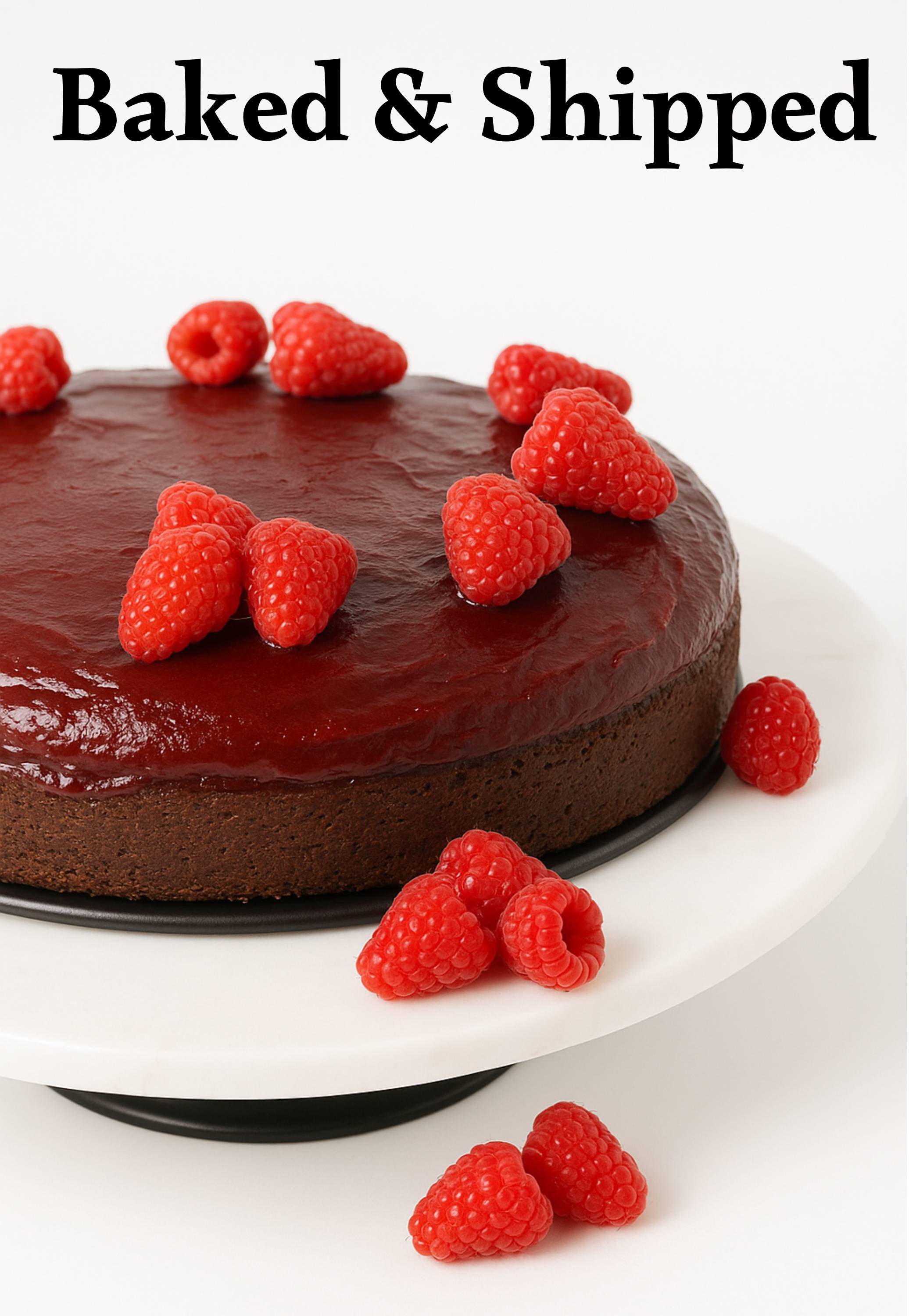 Andy Anand Sugar-Free Raspberry Chocolate Truffle Cake (9-inch, 2.8 lbs) | Sugar-Free & Keto Cake | Local SoCal Bakery