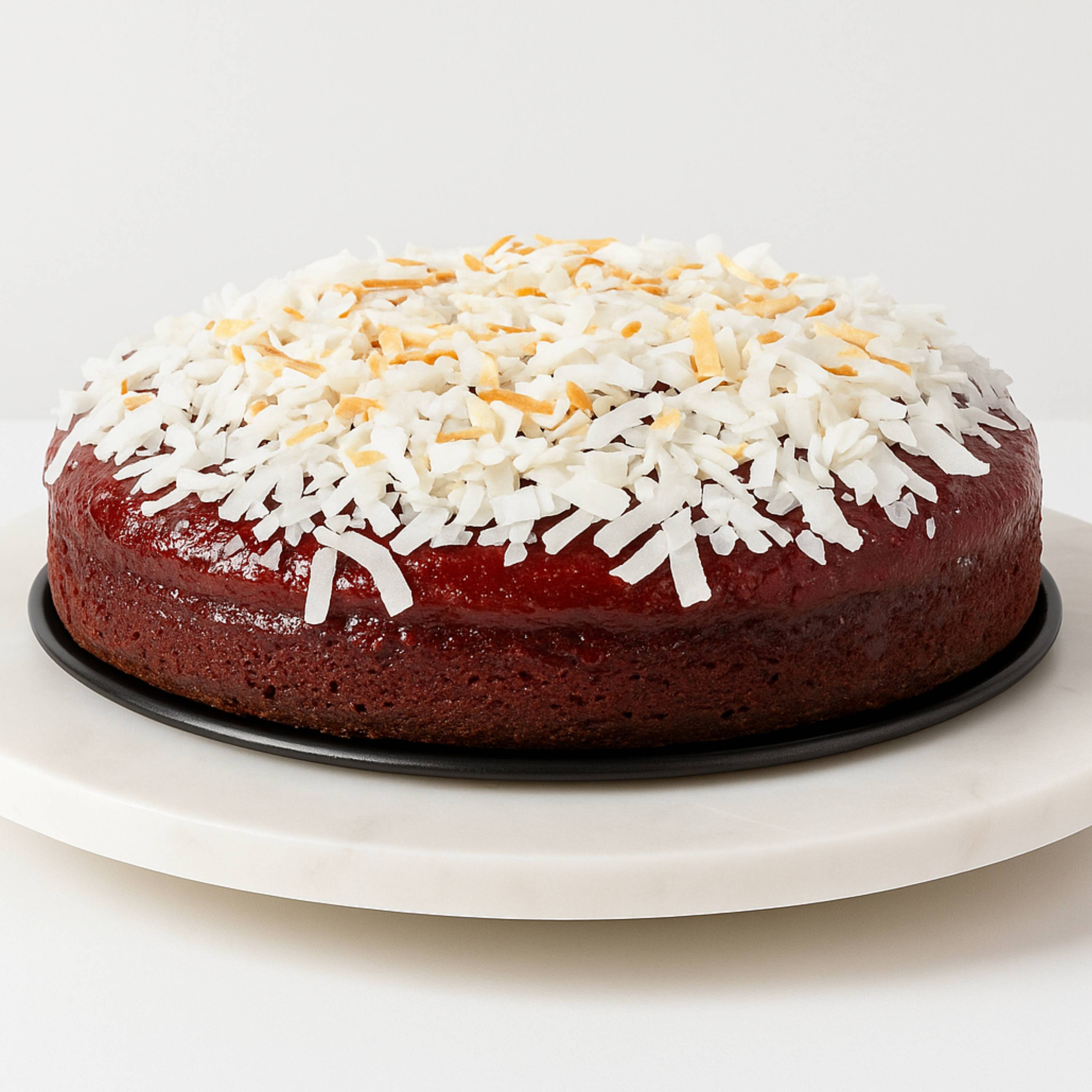 Andy Anand Sugar-Free Raspberry Chocolate Coconut Cake with Truffles (9-inch, 2.8 lbs) | Sugar-Free & Keto Cake | Local SoCal Bakery