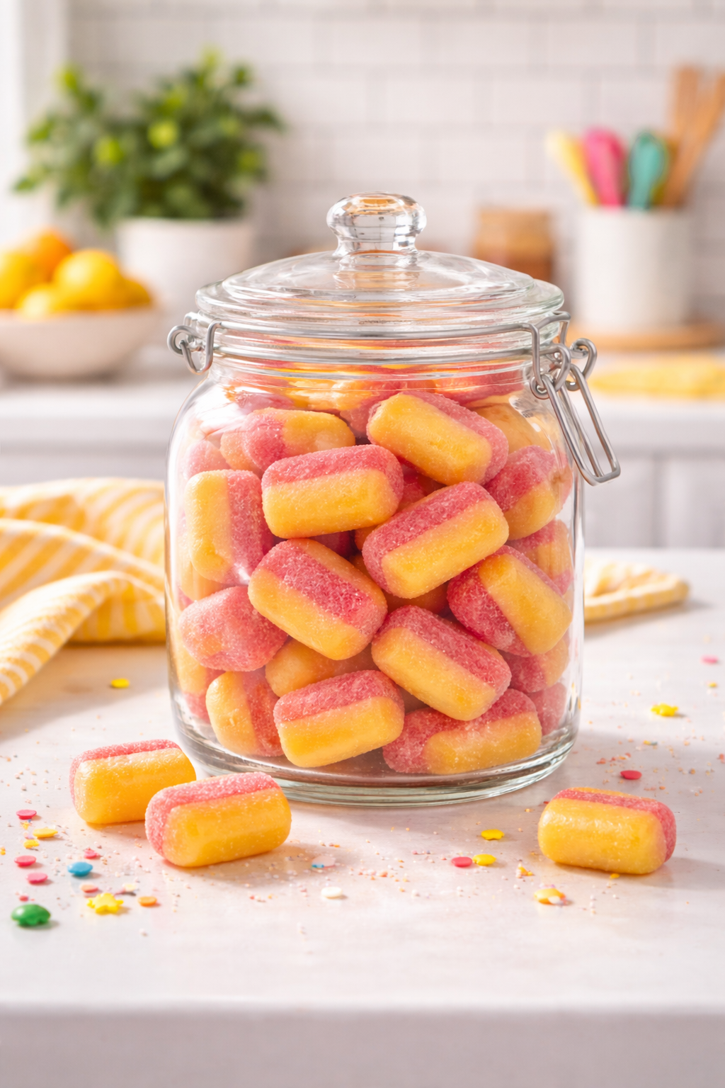 Andy Anand Sugar-Free Rhubarb & Custard Hard Candy (25 pc) | Sugar-Free & Keto Candy | Local SoCal Bakery