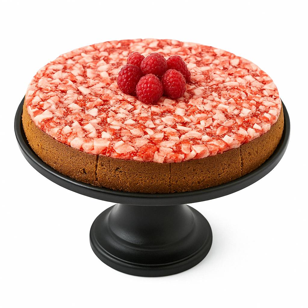 Andy Anand Sugar-Free Raspberry Coconut Chocolate Cheesecake with Truffles (9-inch, 2.8 lbs) | Sugar-Free & Keto Cheesecake | Local SoCal Bakery