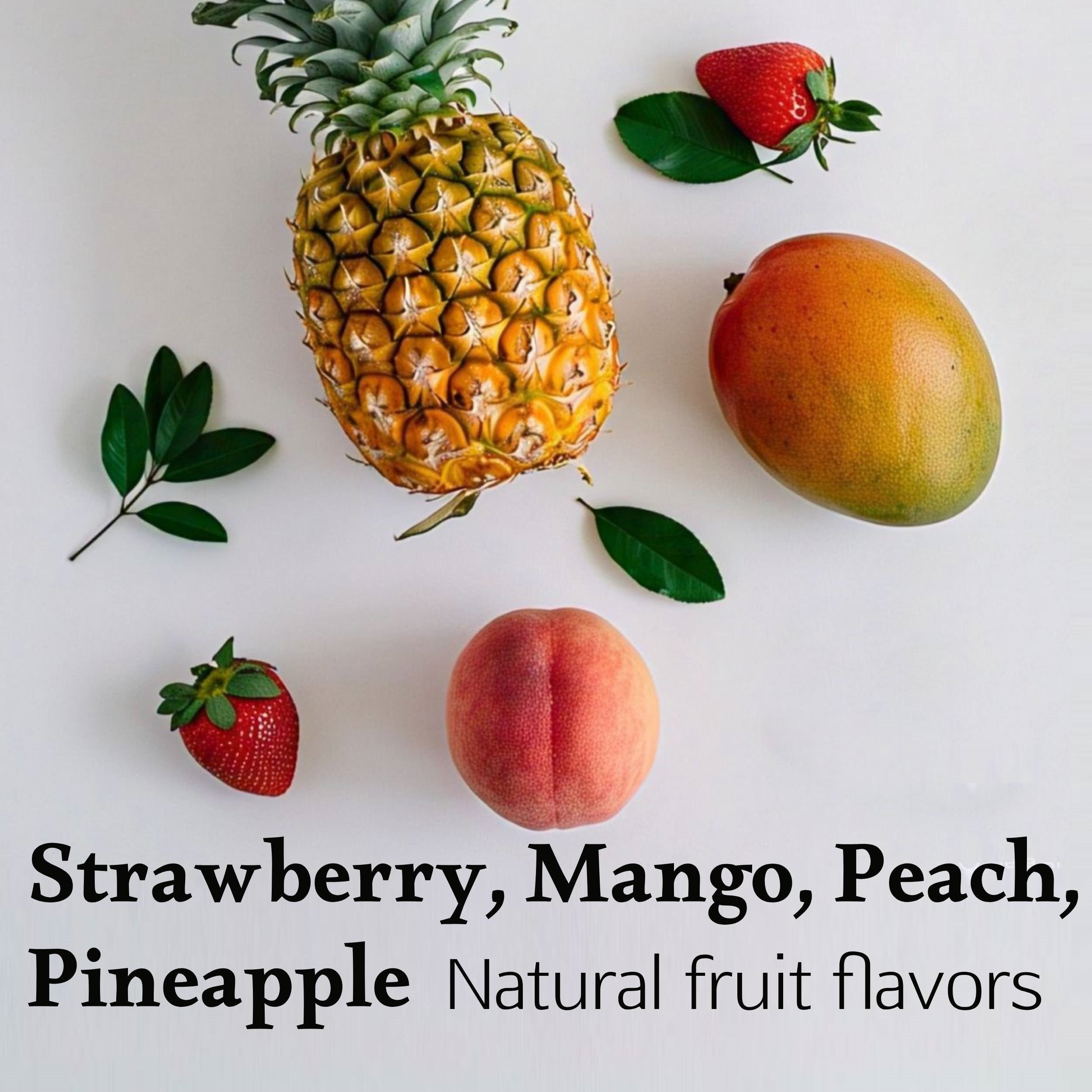 Andy Anand Sugar-Free Vitamin C Gummies (50 ct, 500mg) | Strawberry, Mango, Peach | Local SoCal Bakery